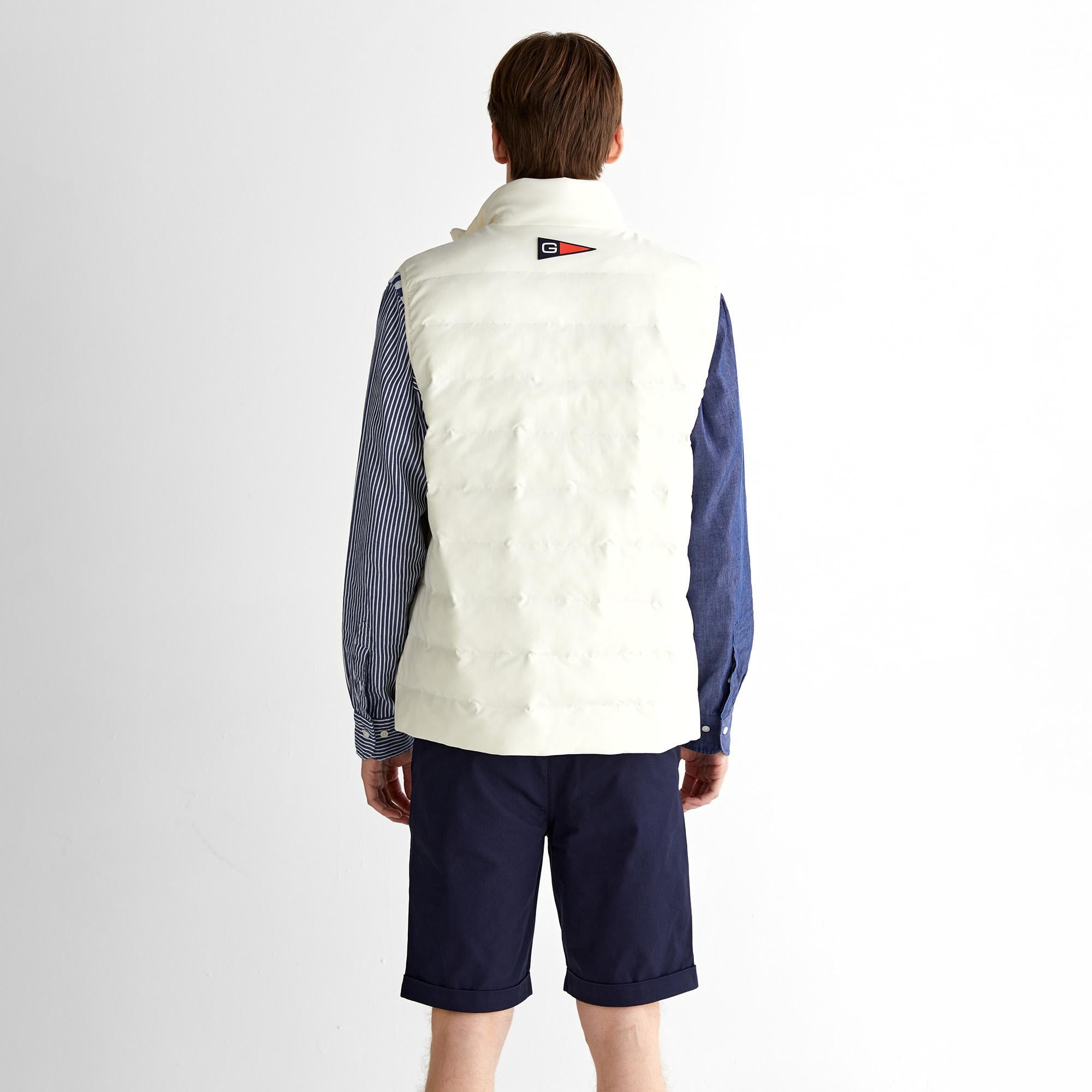 GANT Erkek Krem Regular Fit Dik Yaka Logolu Yelek