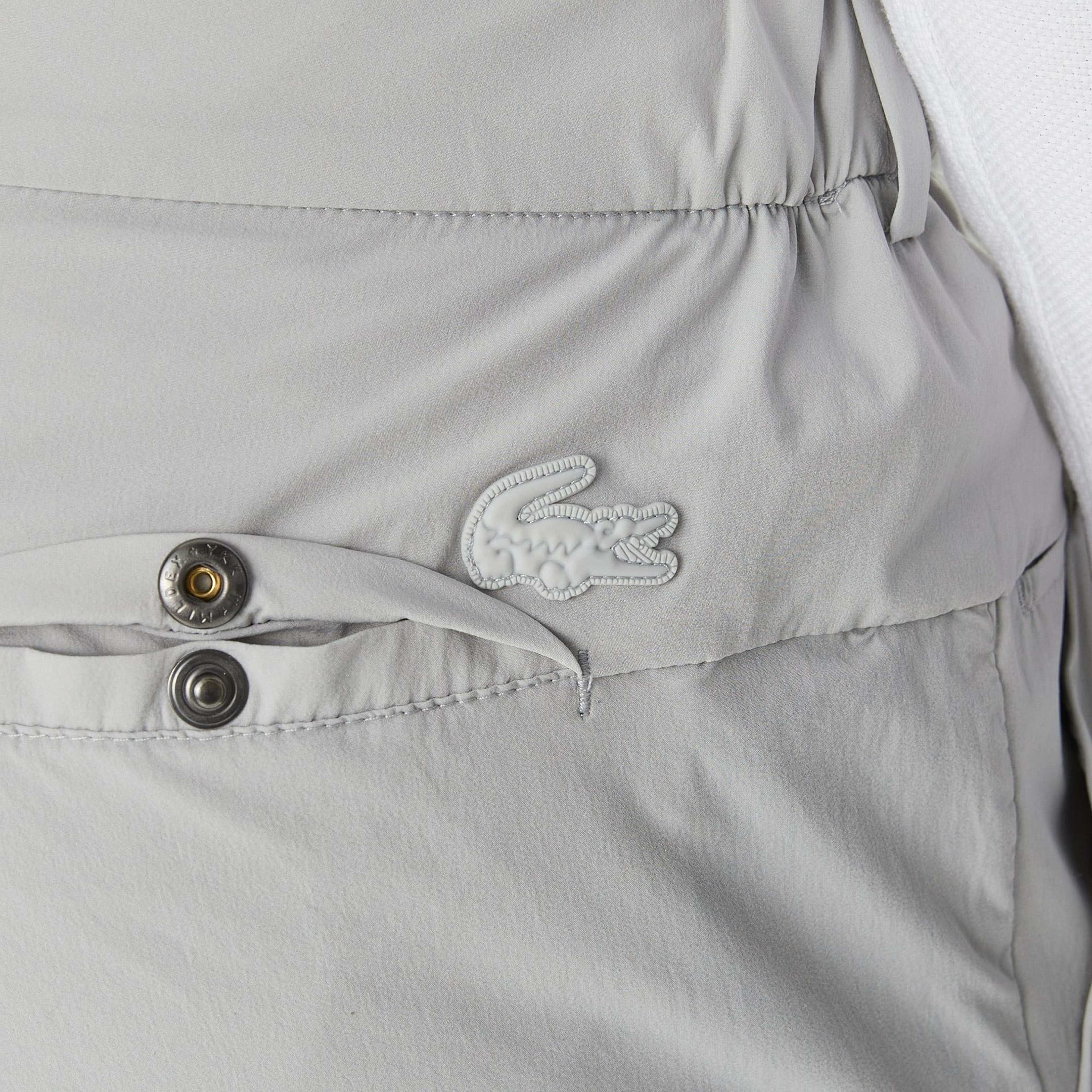 Erkek Slim Fit Gri Bermuda