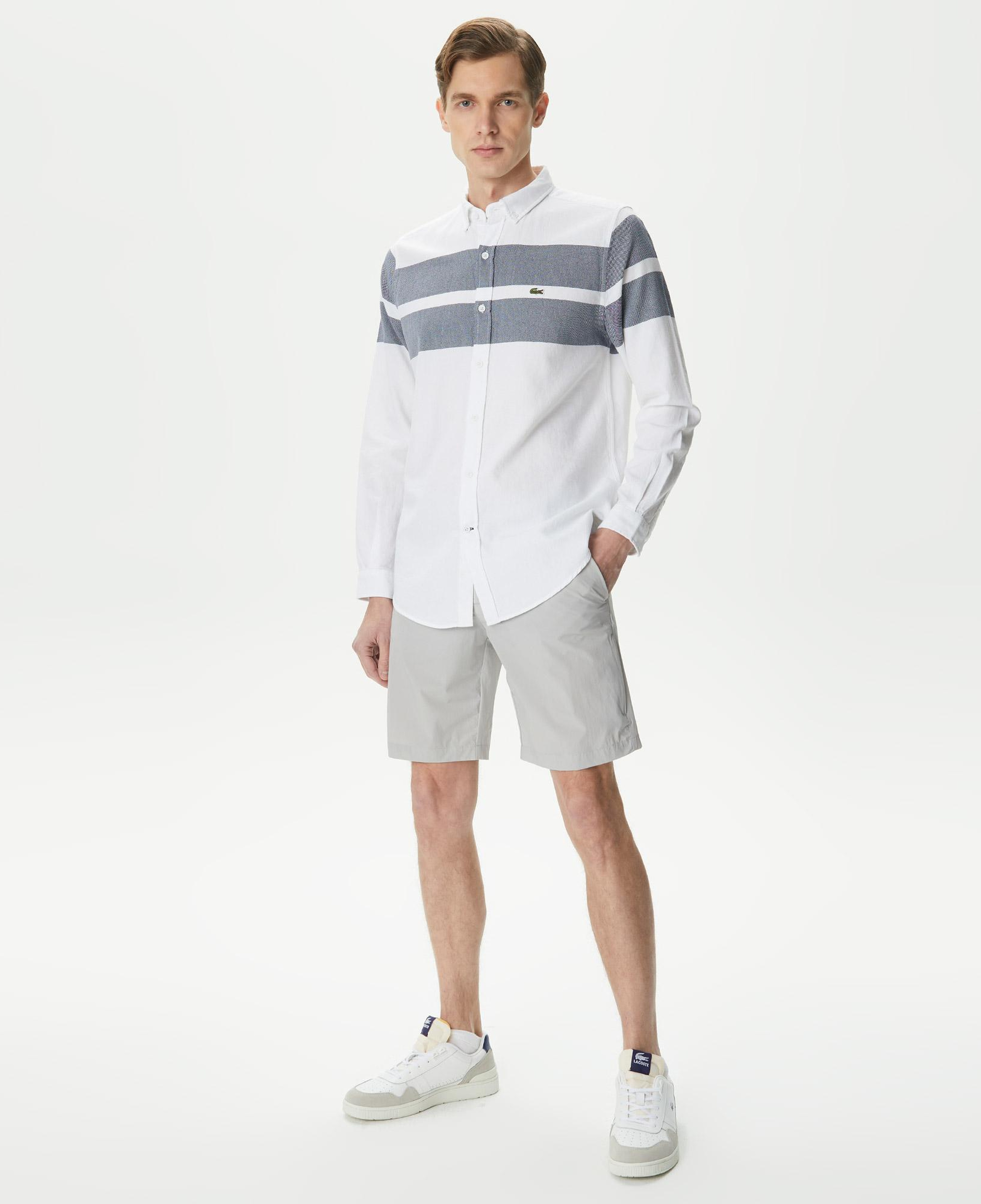 Erkek Slim Fit Gri Bermuda