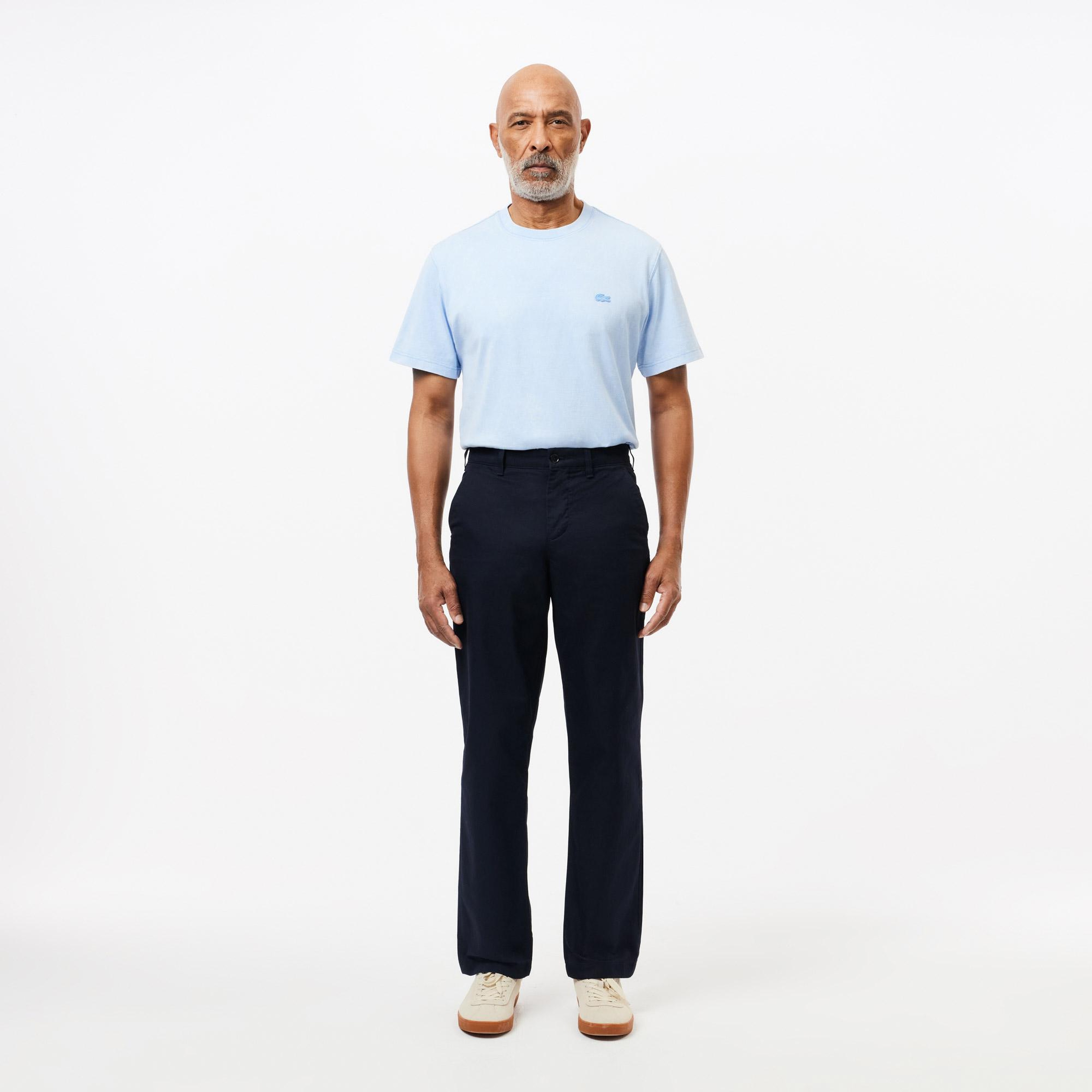 Erkek Straight Fit Chino Lacivert Pantolon