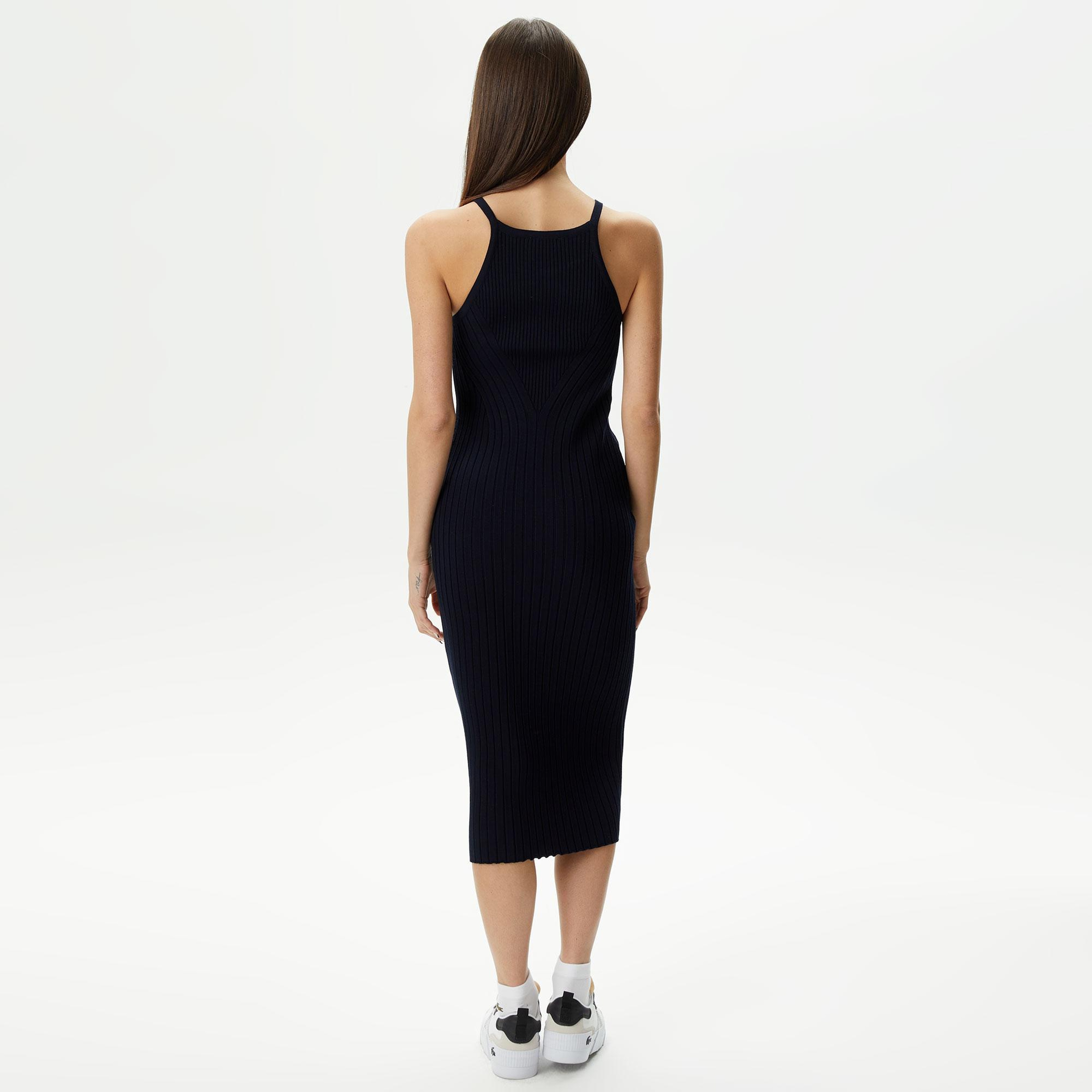 Kadın Straight Fit Lacivert Elbise