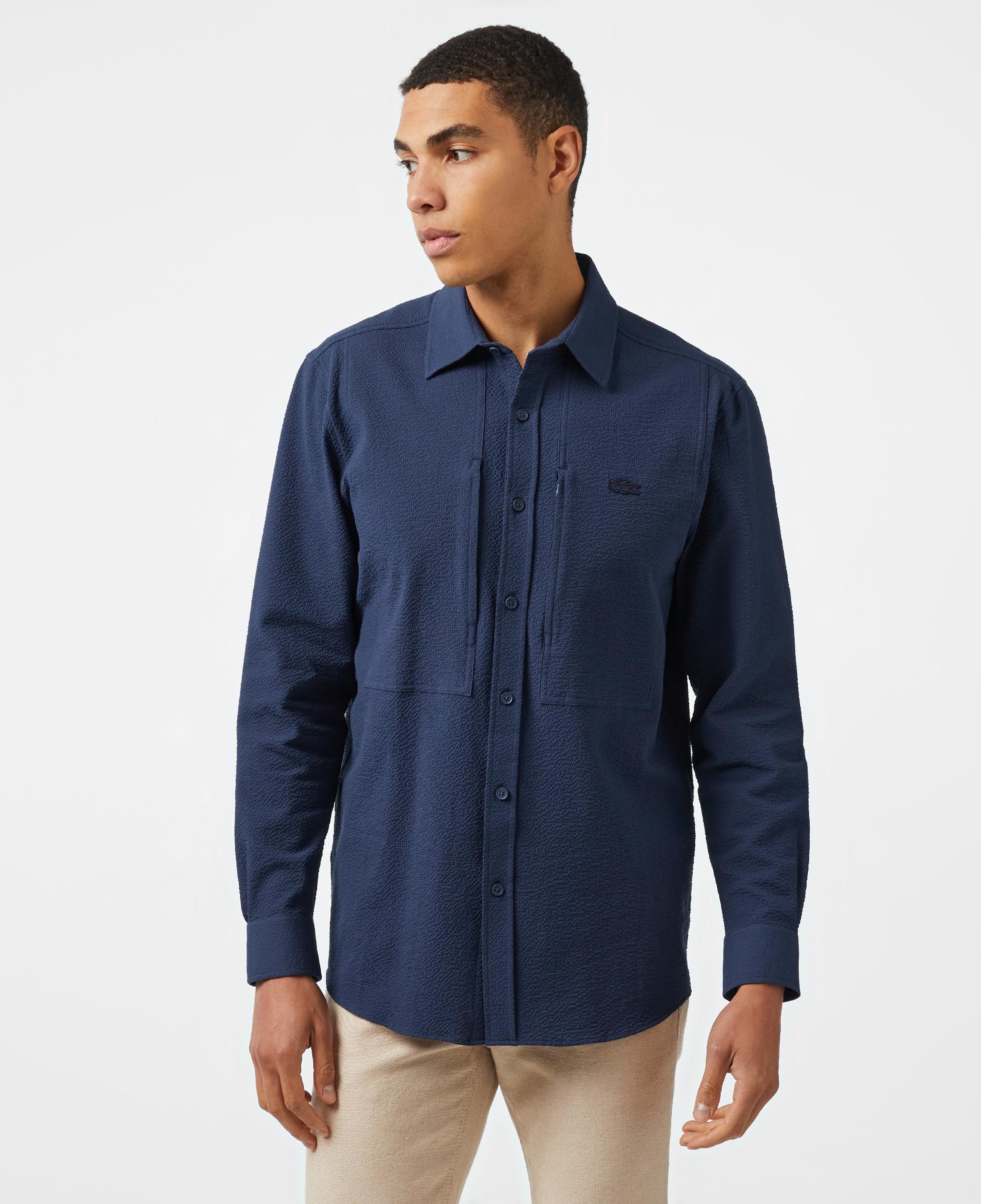 Lacoste Erkek Regular Fit Lacivert Gömlek