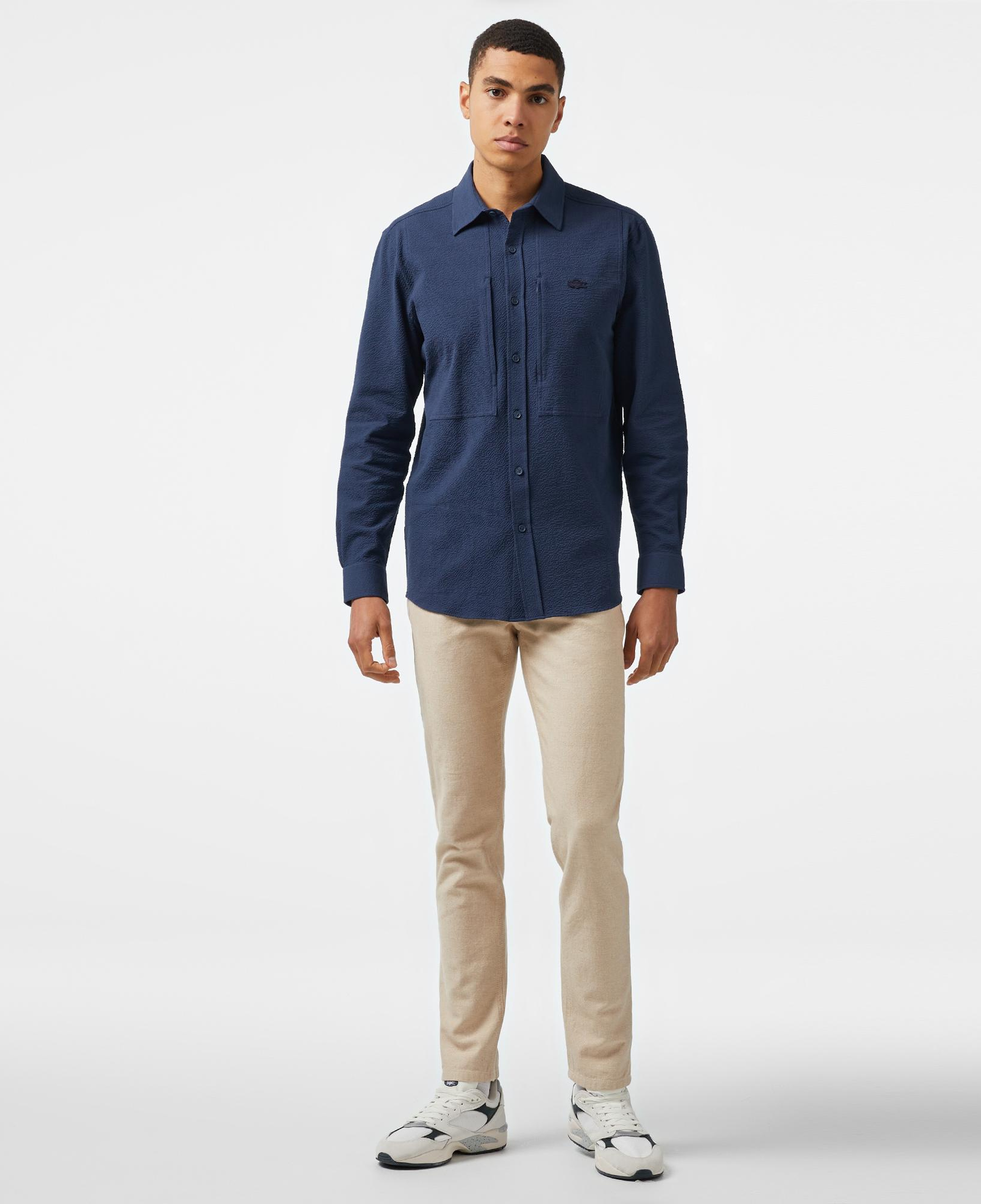 Lacoste Erkek Regular Fit Lacivert Gömlek