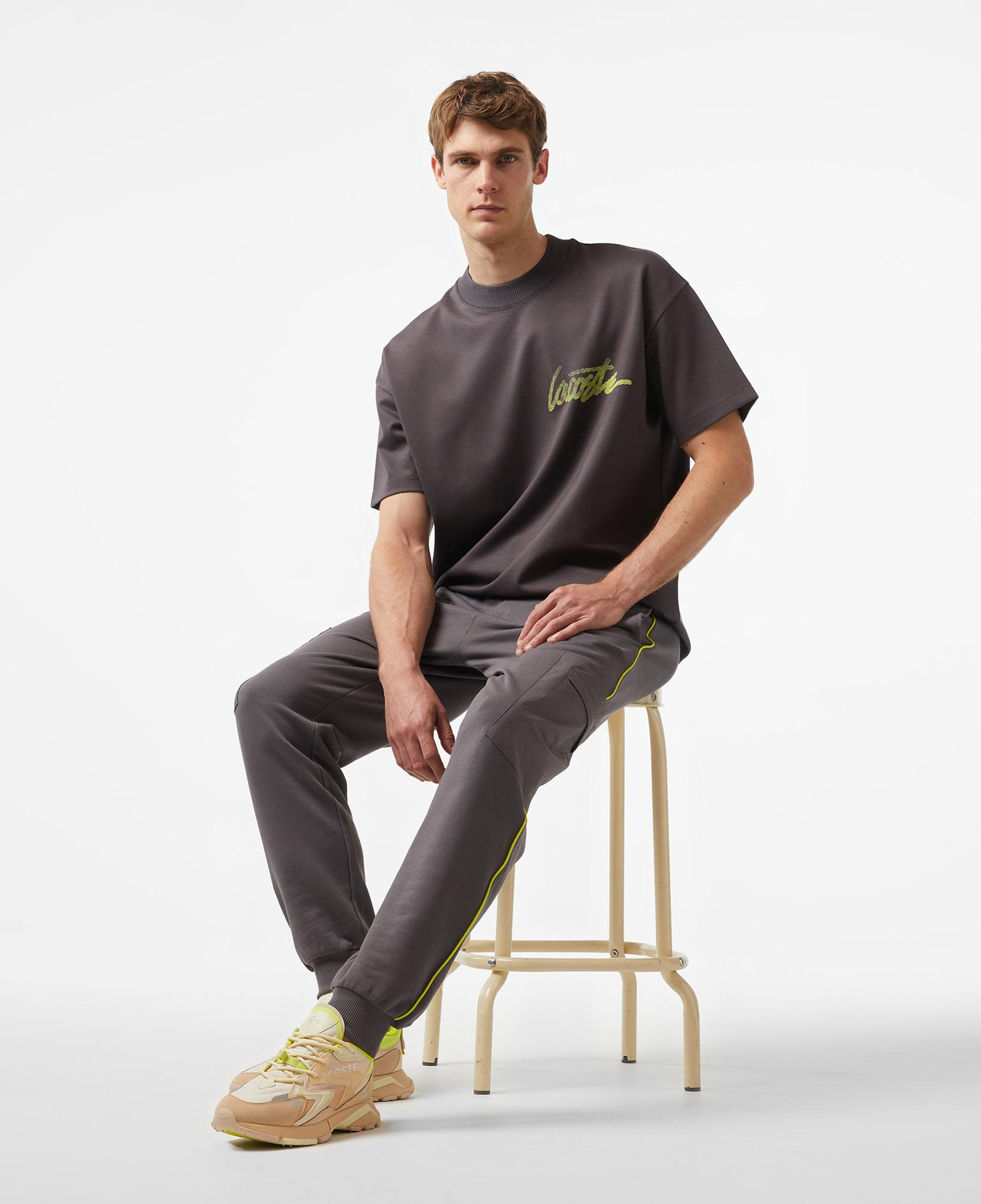 Lacoste x House of SuperStep Erkek Siyah Eşofman Altı