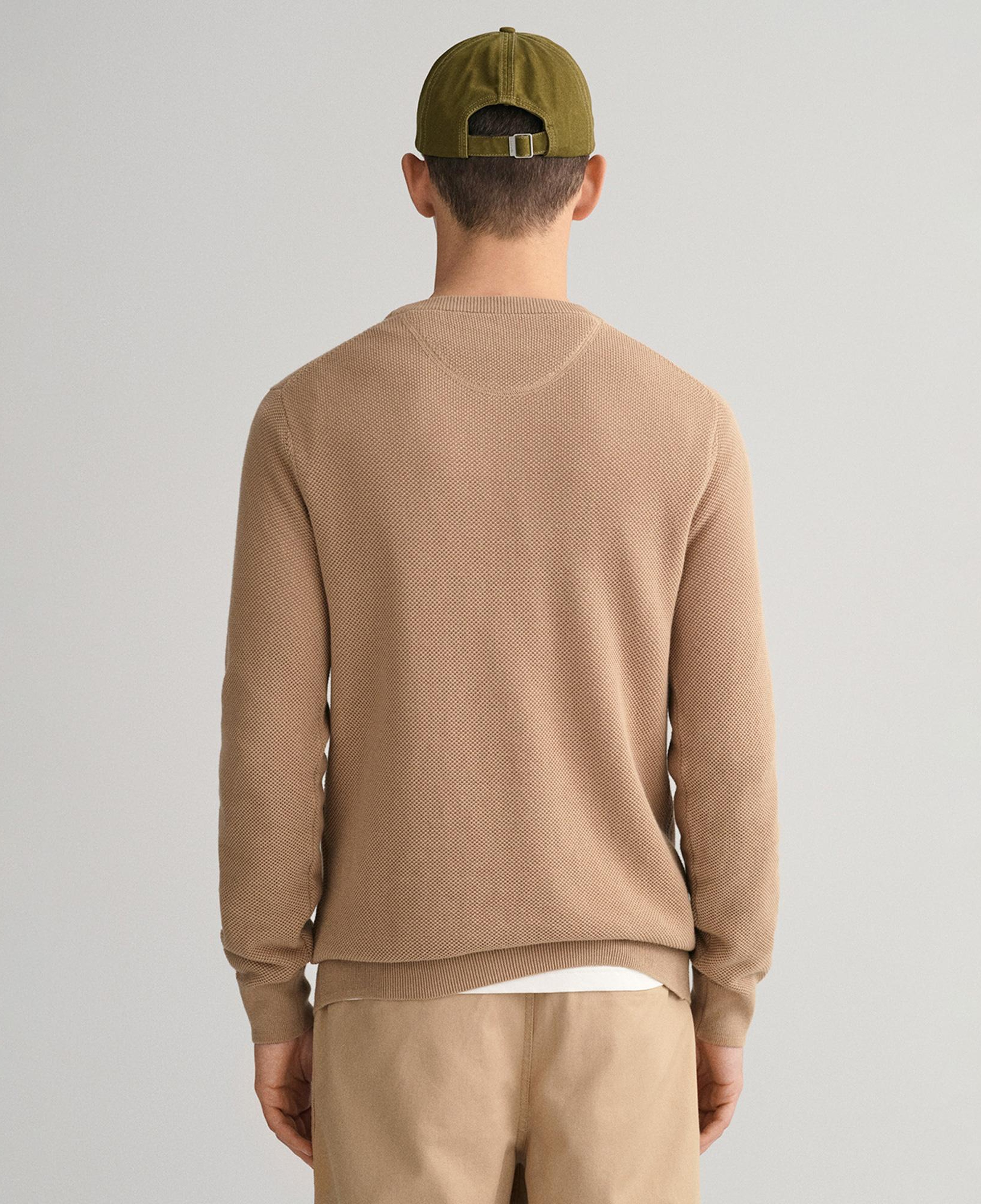 GANT Erkek Bej Regular Fit Bisiklet Yaka Kazak