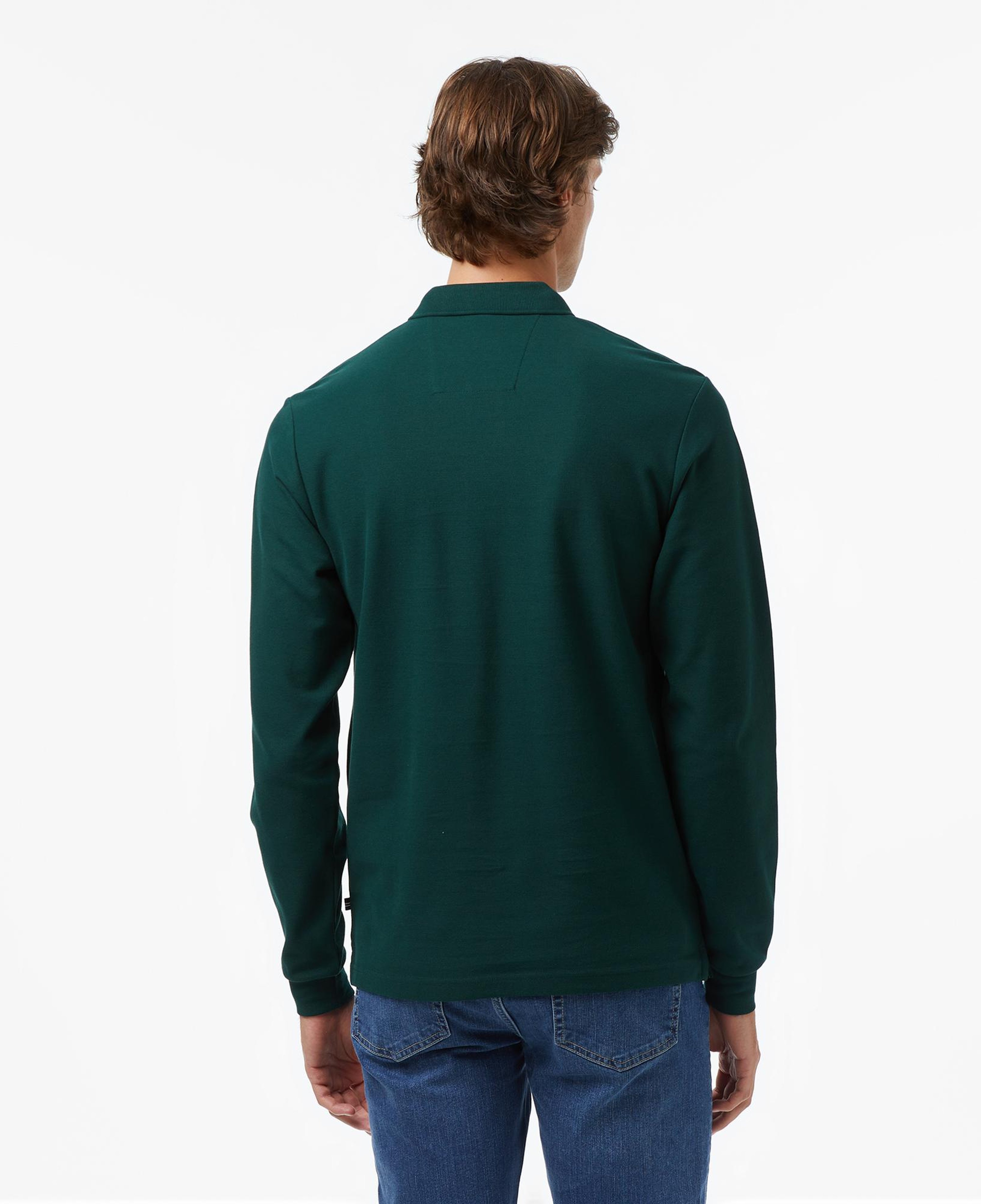 Nautica Erkek Yeşil Classic Fit Uzun Kollu Polo Yaka T-Shirt