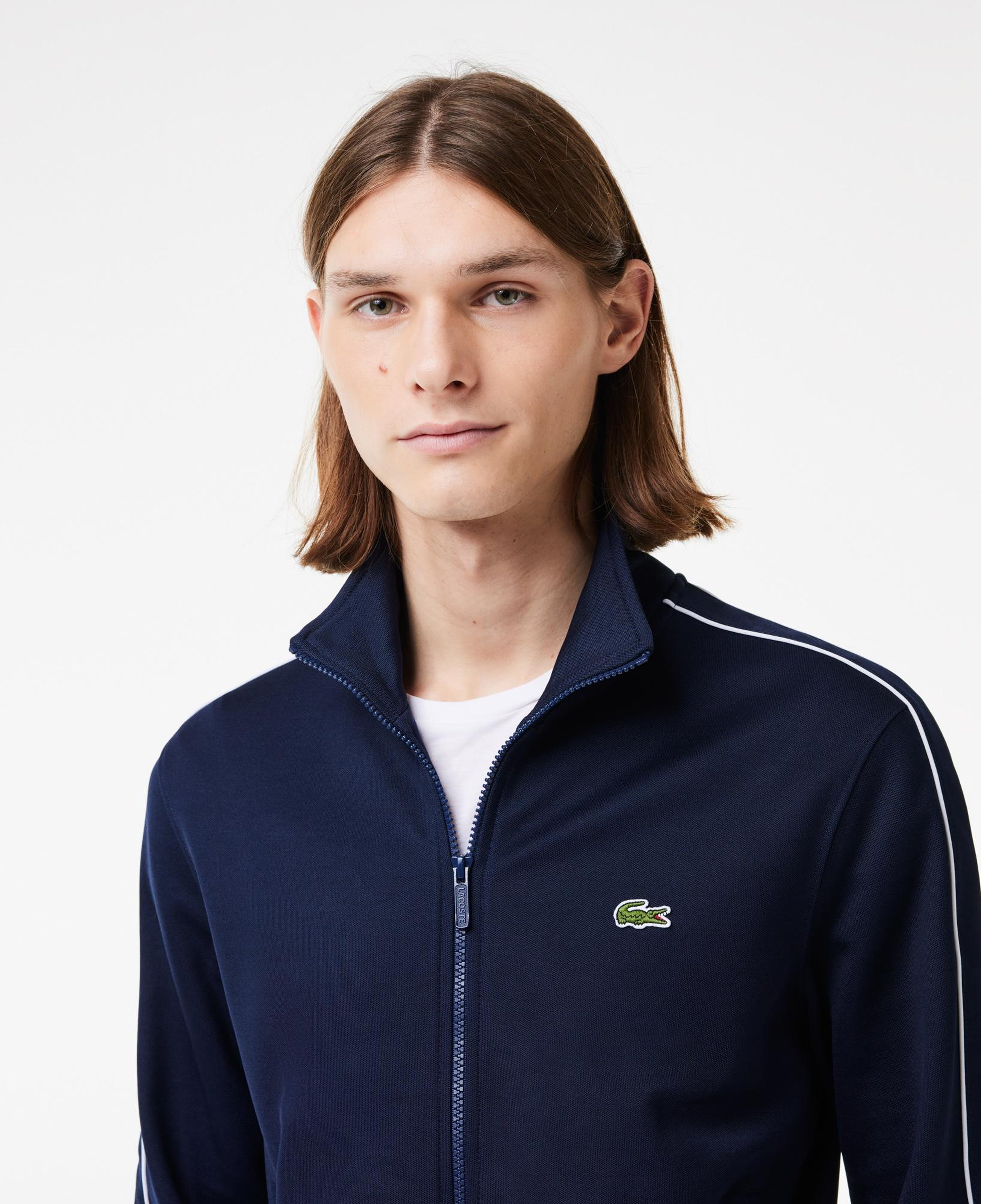 Lacoste Erkek Regular Fit Fermuarlı Lacivert Sweatshirt