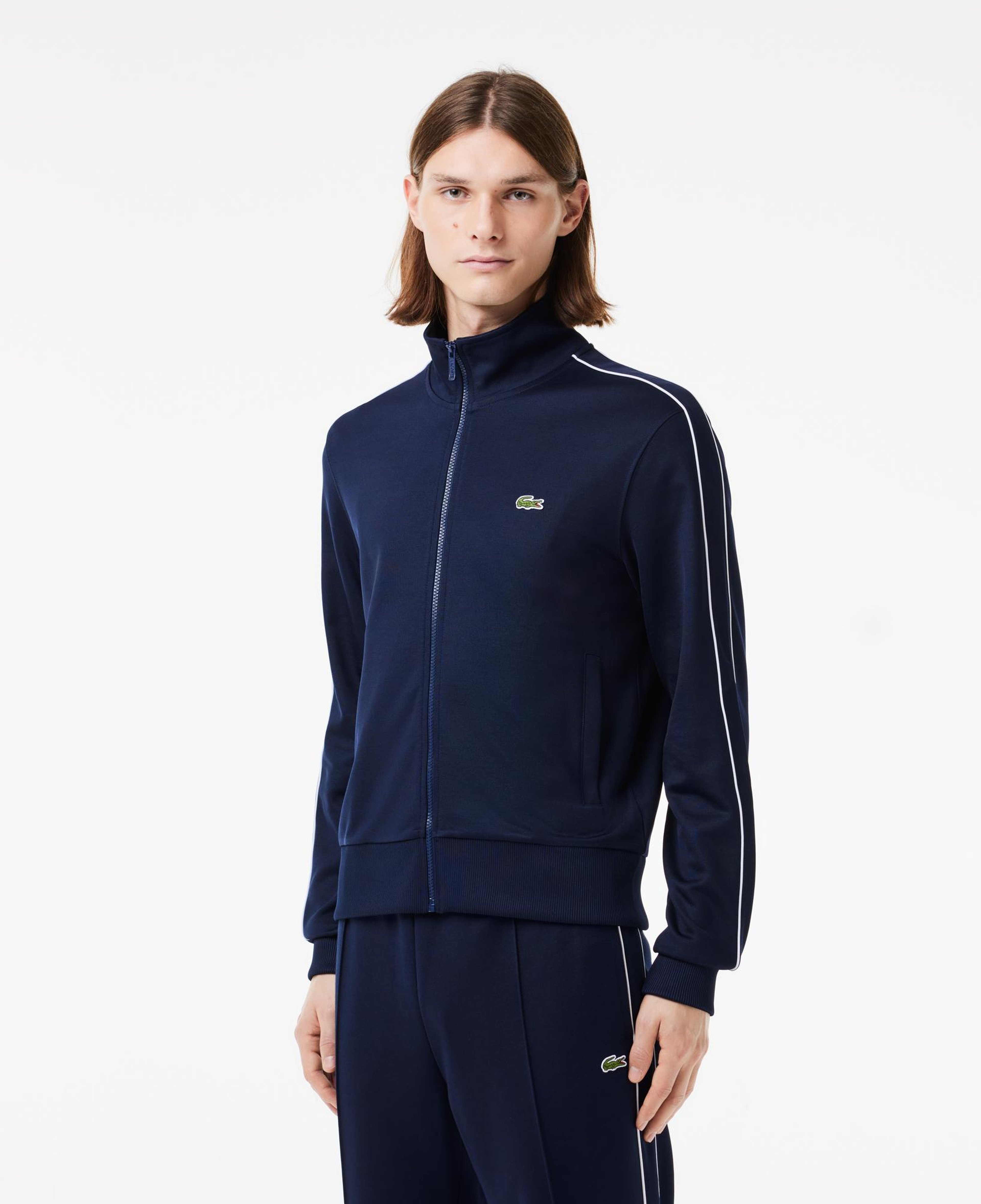 Lacoste Erkek Regular Fit Fermuarlı Lacivert Sweatshirt