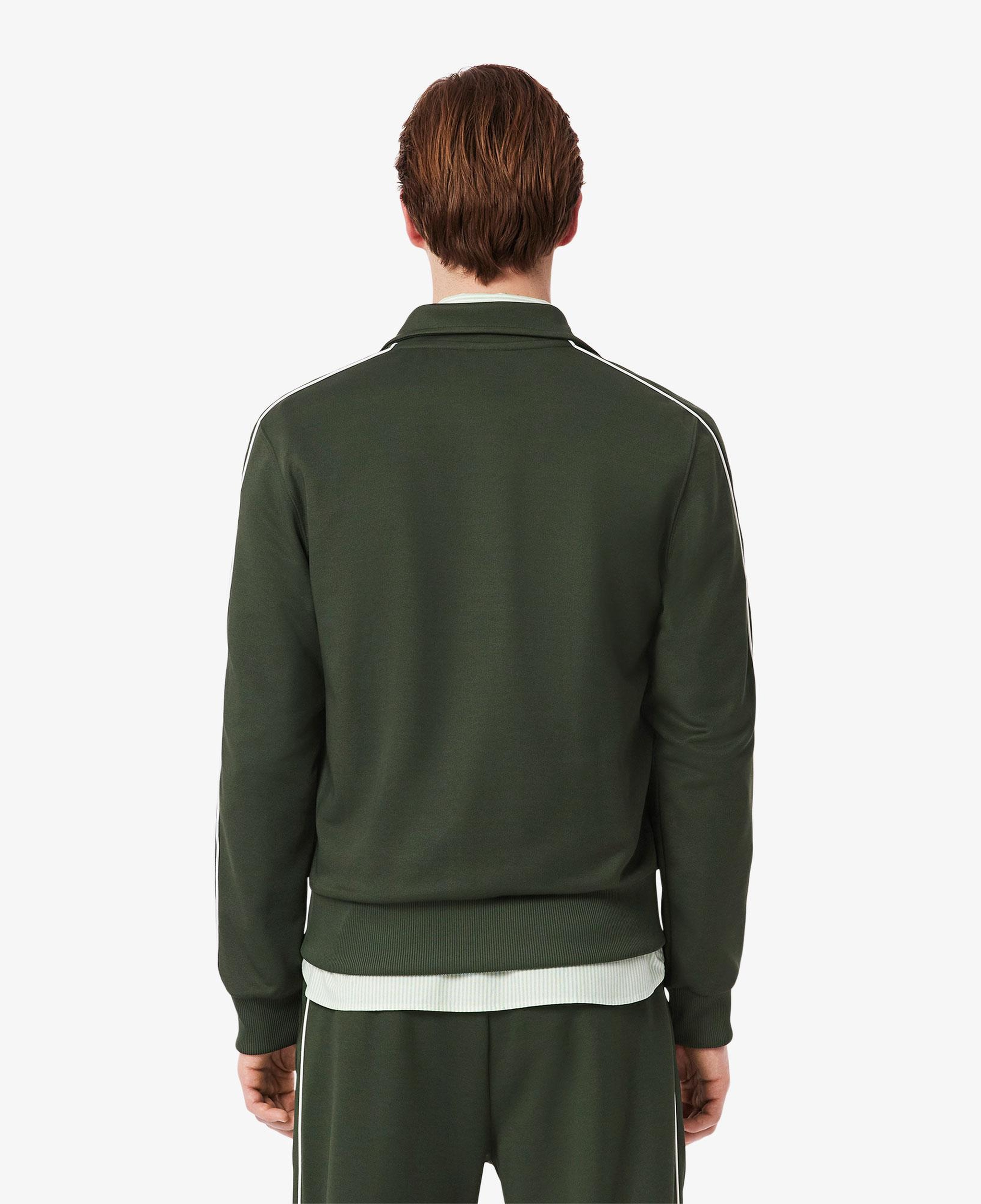 Lacoste Erkek Regular Fit Fermuarlı Koyu Yeşil Sweatshirt