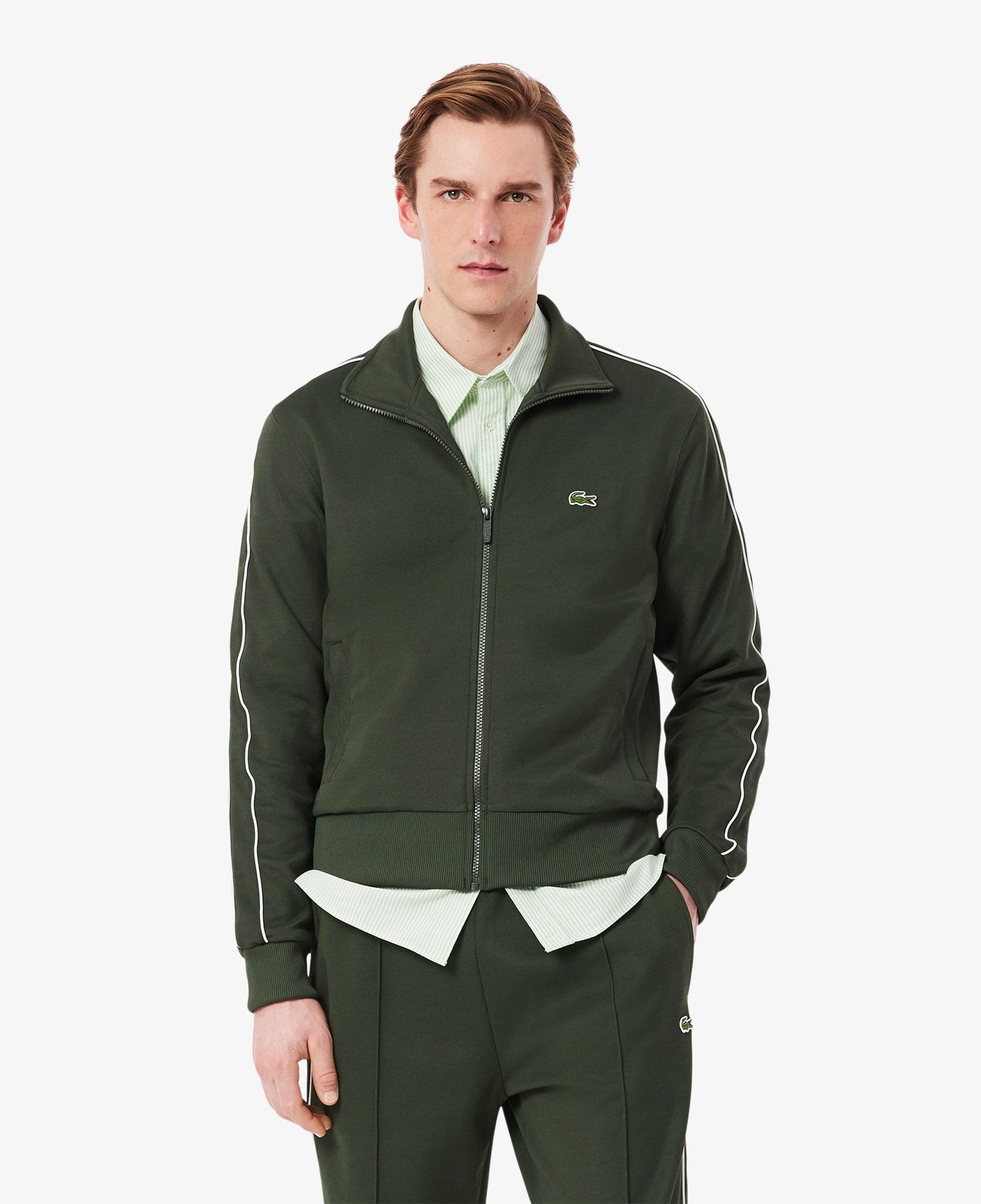 Lacoste Erkek Regular Fit Fermuarlı Koyu Yeşil Sweatshirt