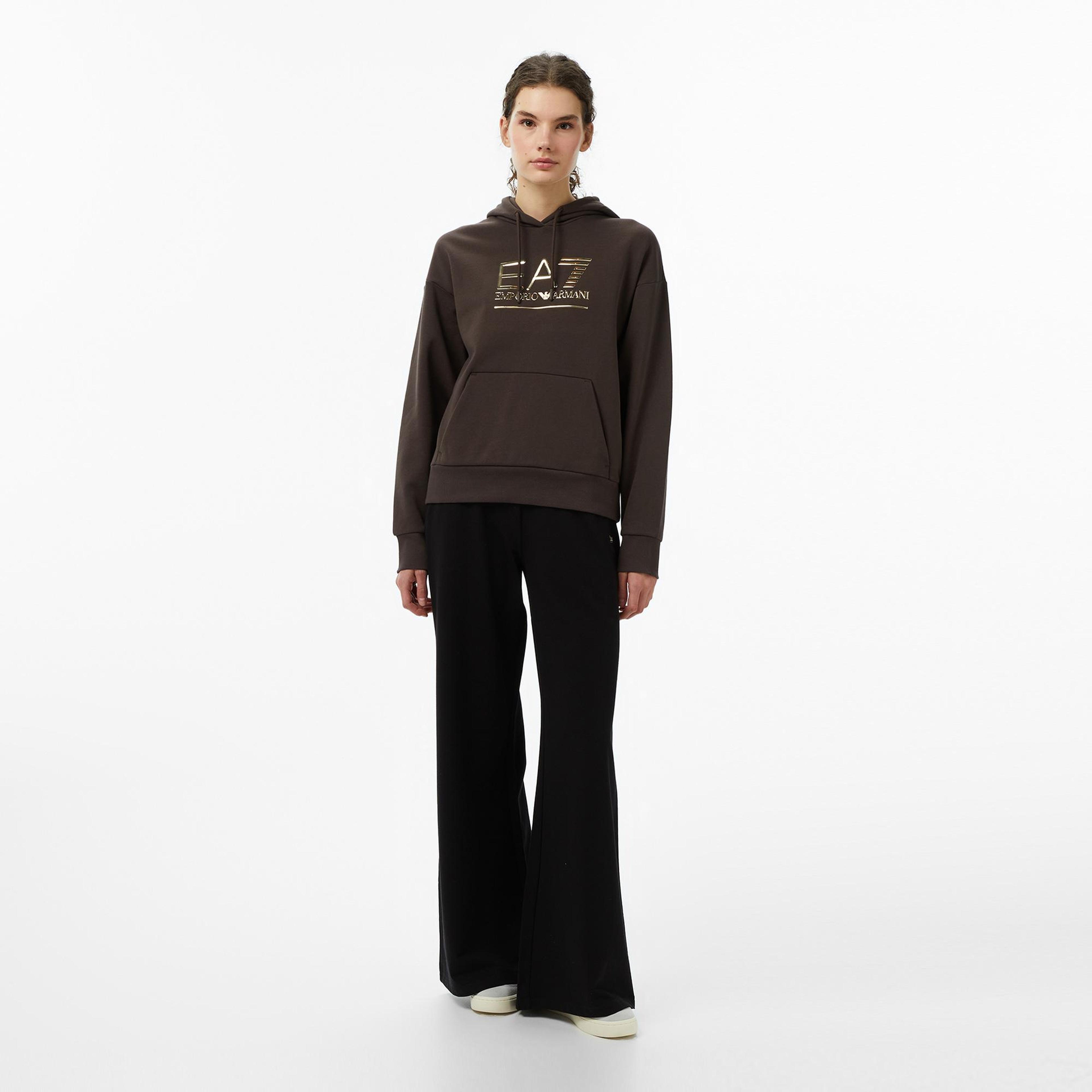 Emporio Armani Train Visibility Kadın Kahverengi Sweatshirt