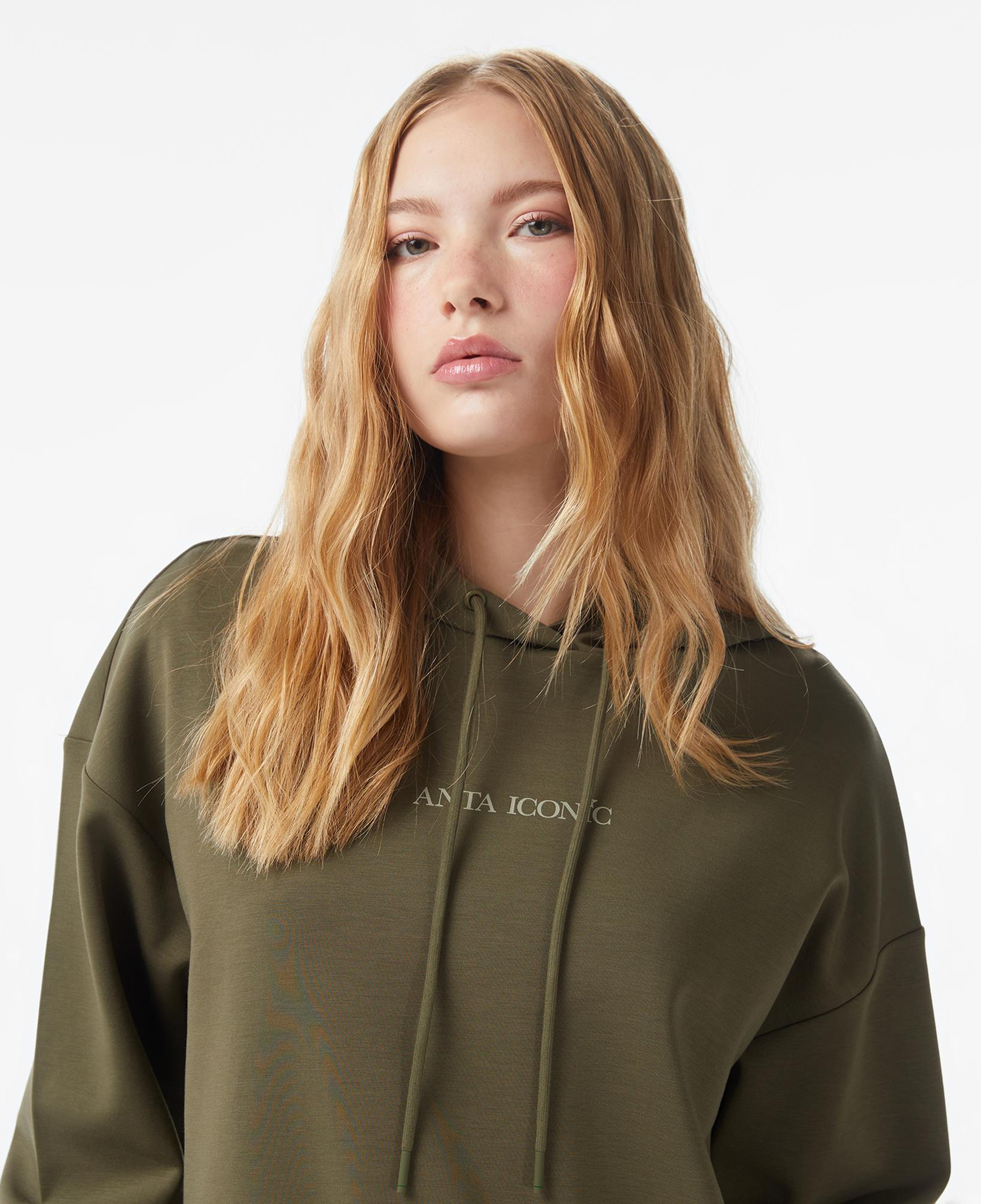 Anta Iconic Kadın Yeşil Sweatshirt