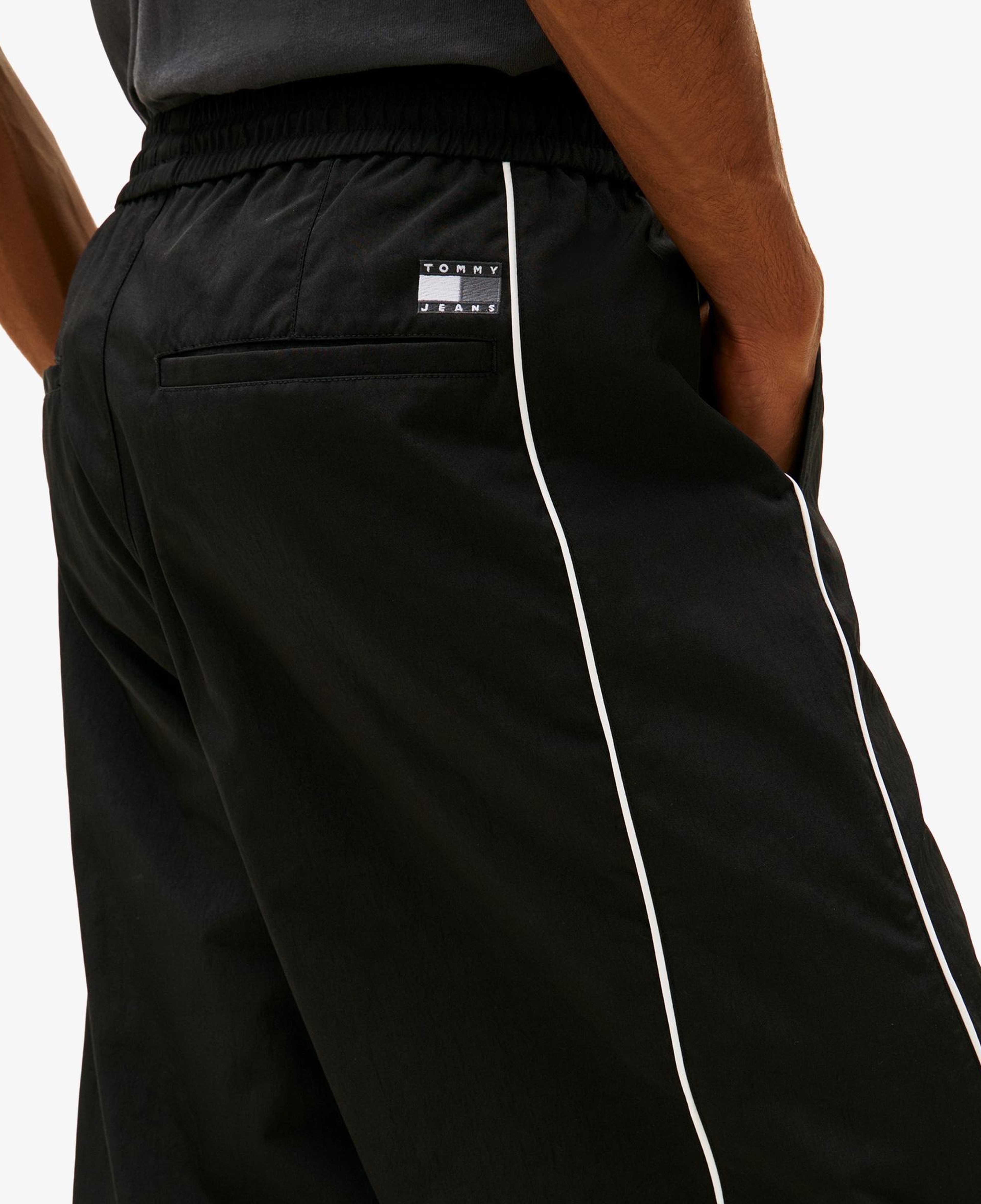 Tommy Hilfiger Theo Parachute Track Erkek Siyah Pantolon