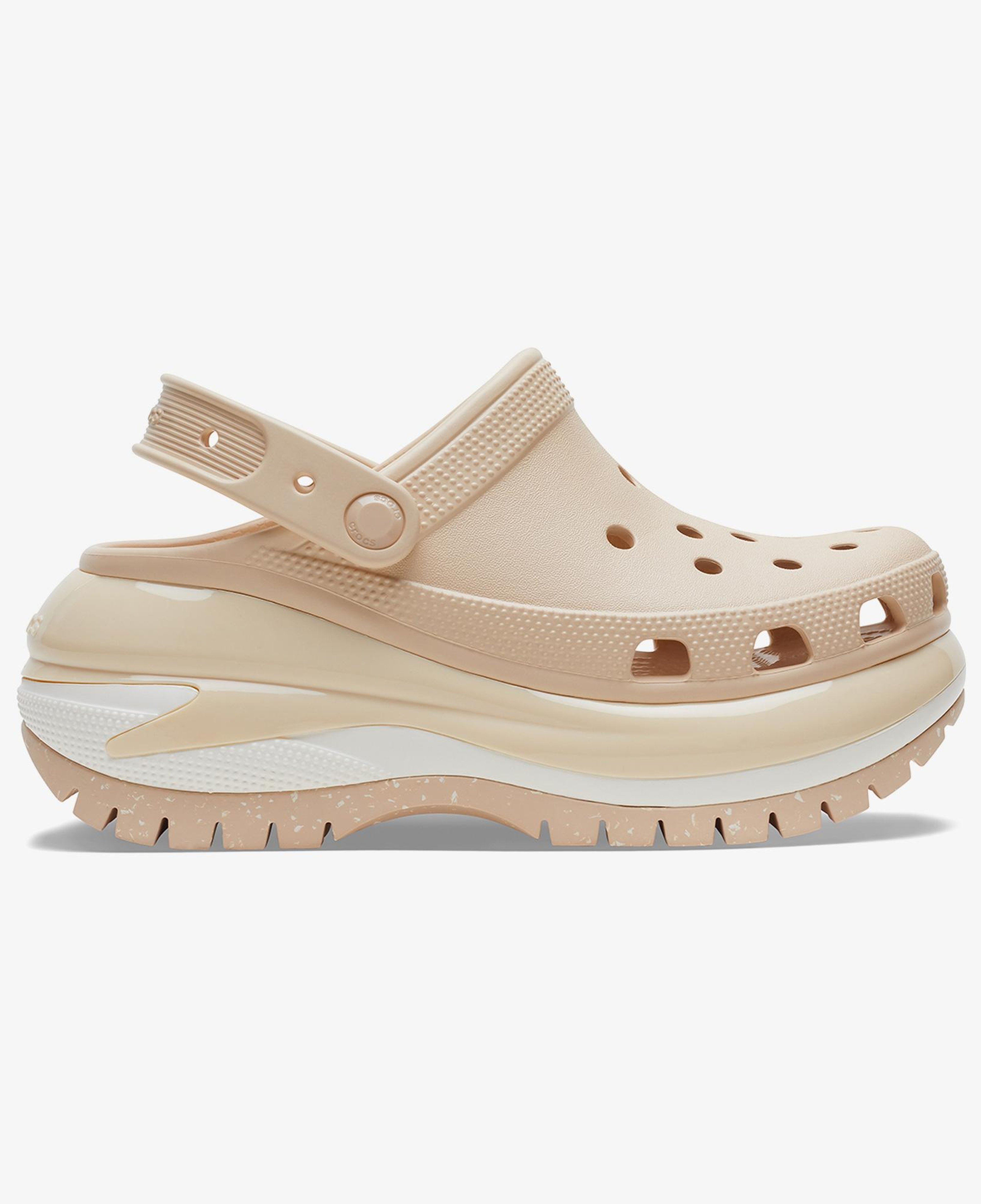 Crocs Classic Mega Crush Platform Kadın Krem Terlik