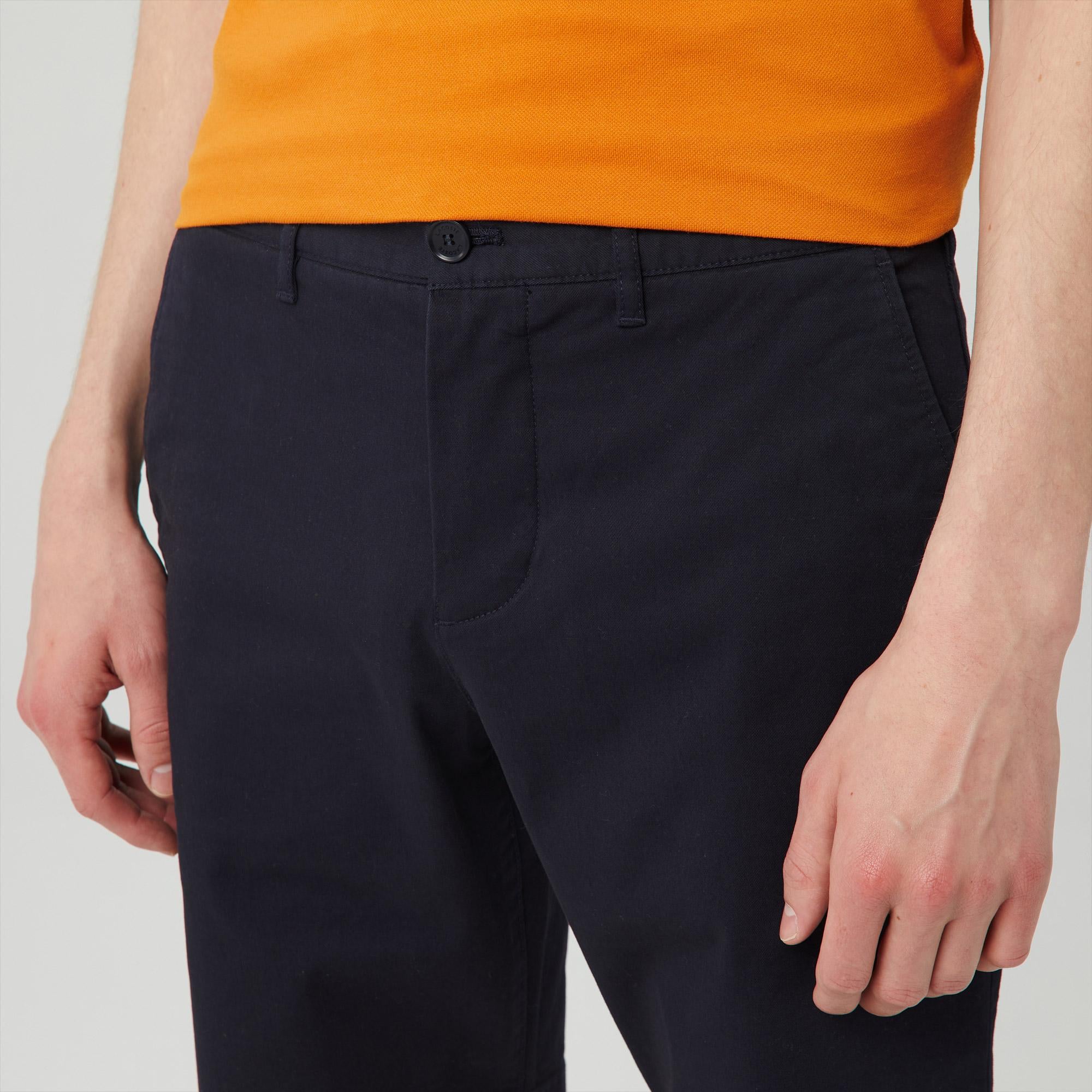 Erkek Slim Fit Lacivert Bermuda Şort