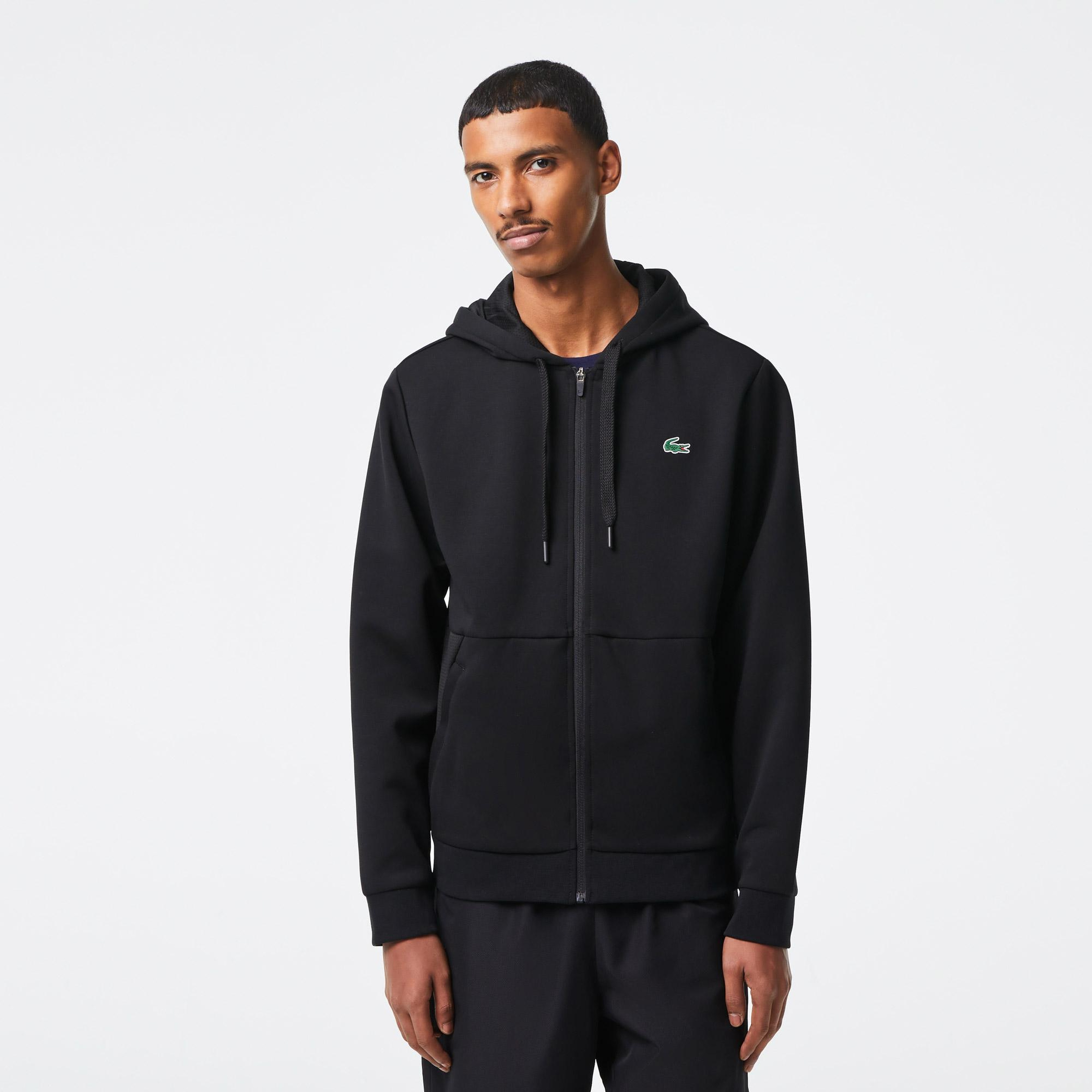Erkek Classic Fit Kapüşonlu Siyah Sweatshirt