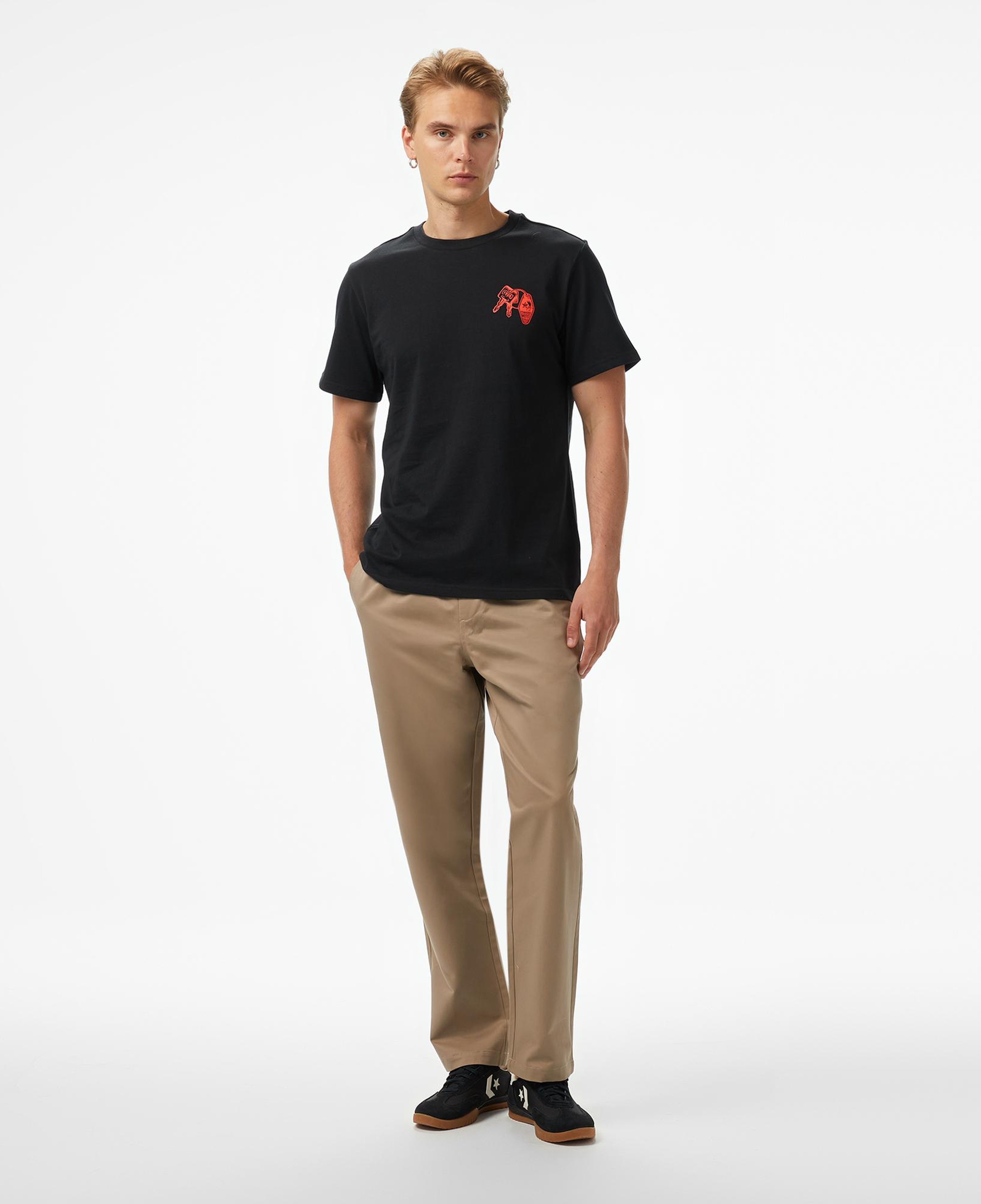 Converse Skeleton Party Erkek Siyah T-Shirt