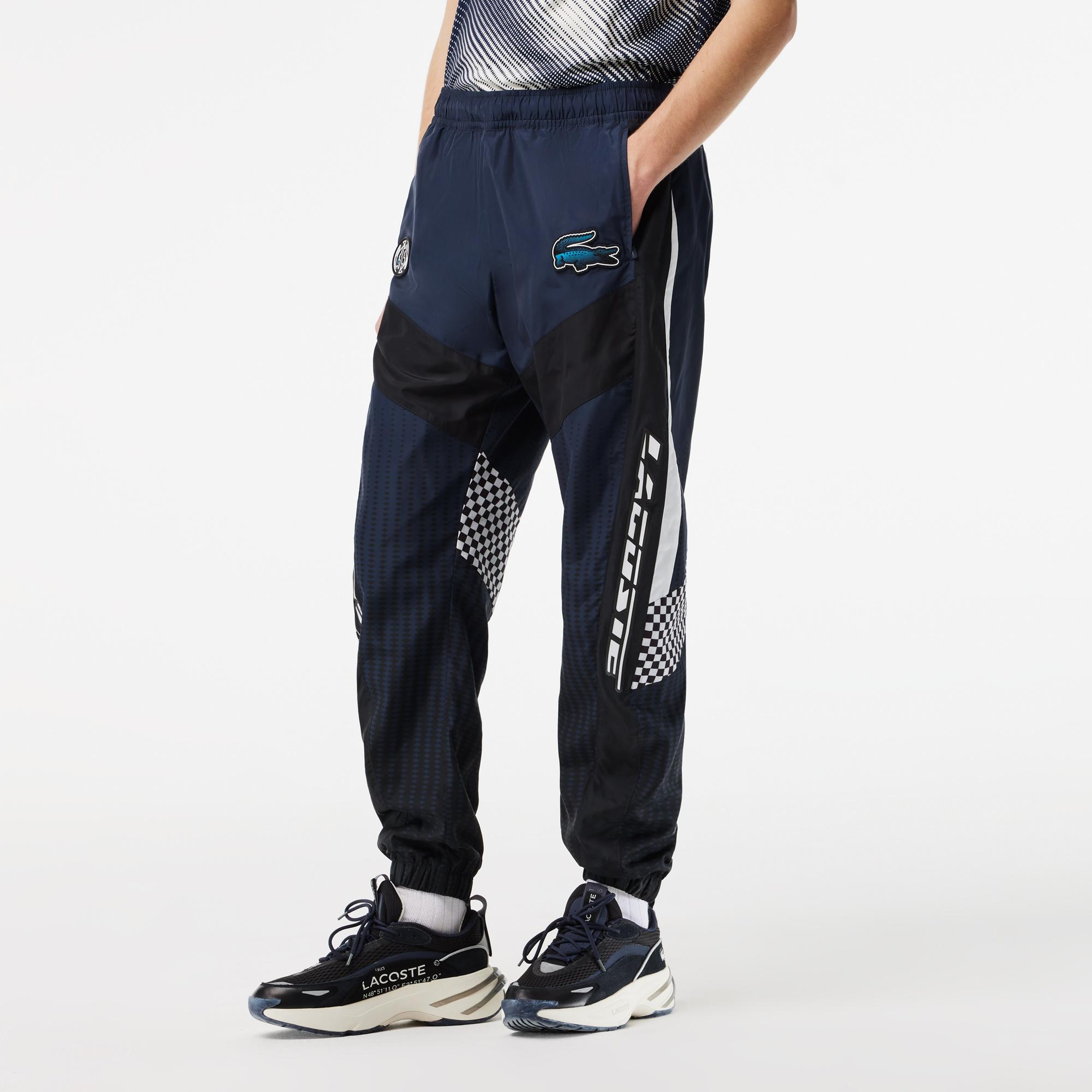 Active Erkek Tapered Fit Baskılı Siyah Eşofman Altı