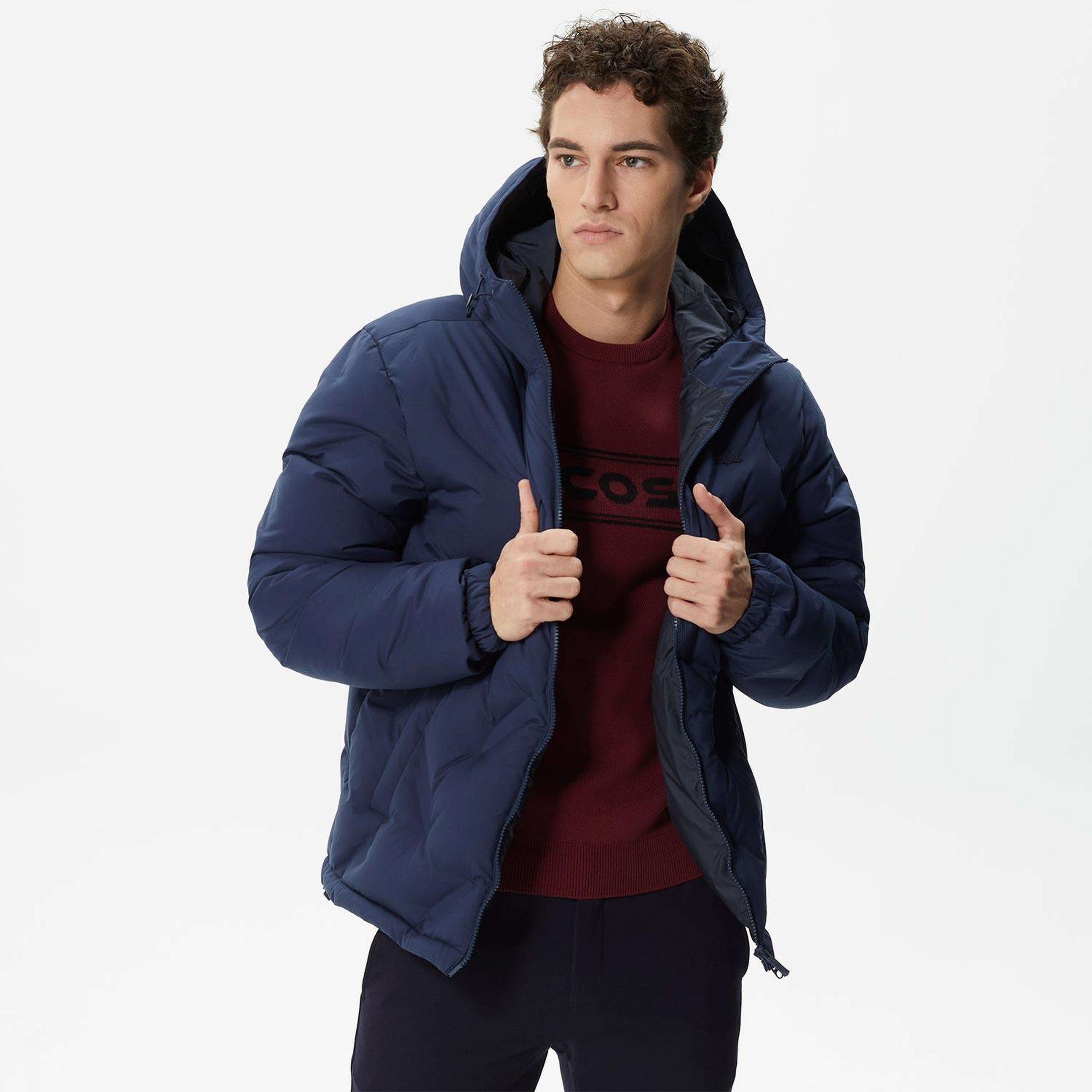 Lacoste Erkek Lacivert Mont