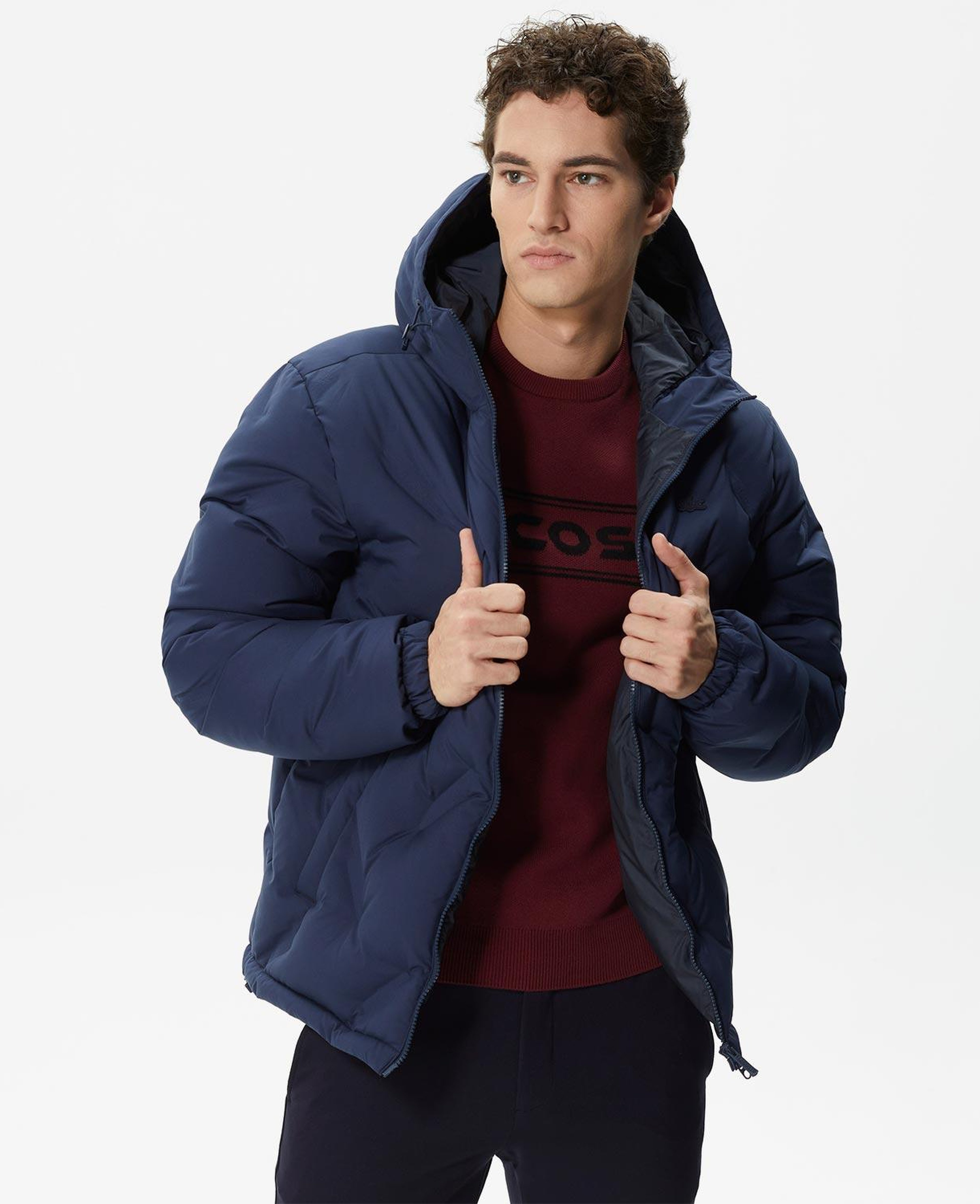 Lacoste Erkek Lacivert Mont