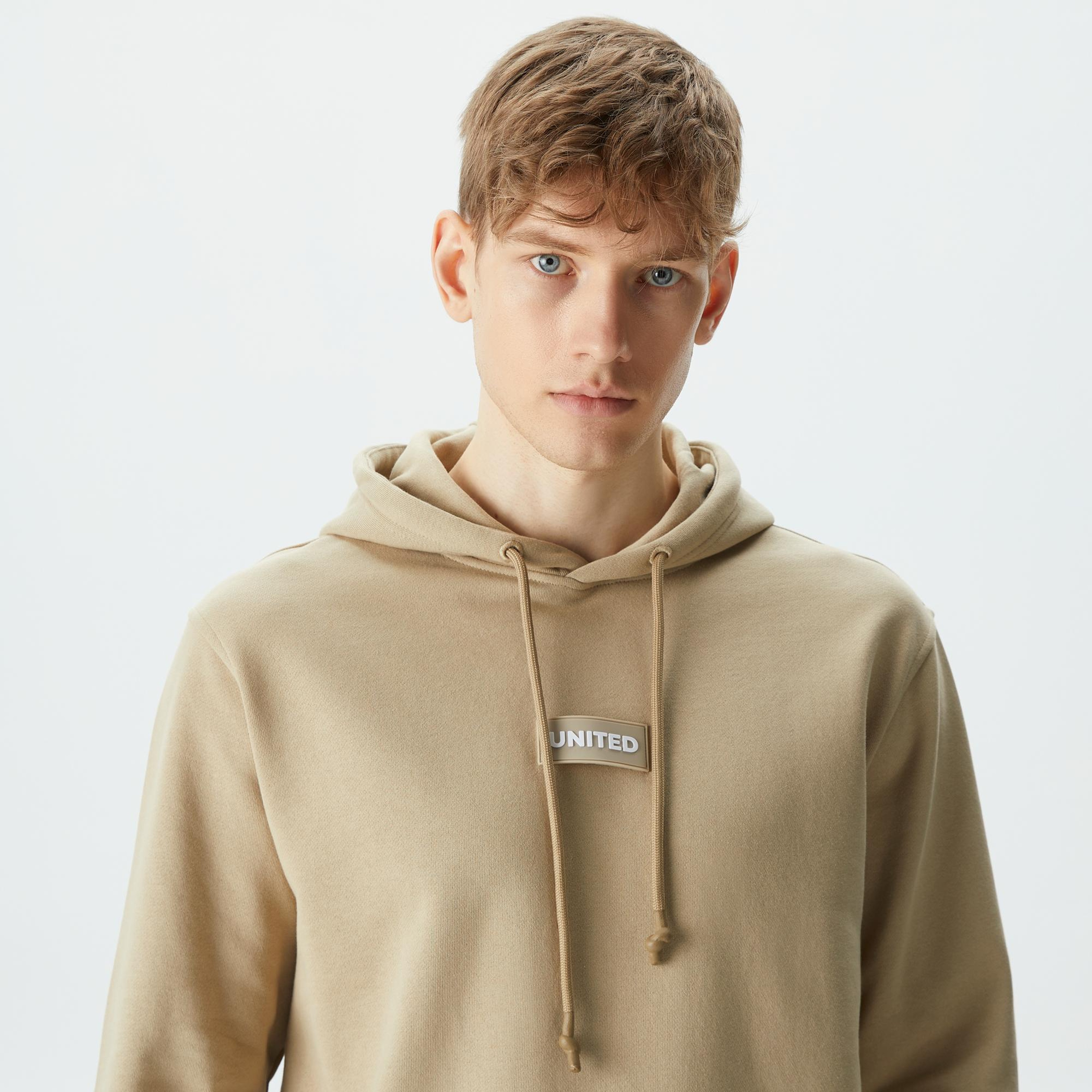 UNITED4 Erkek Krem Sweatshirt