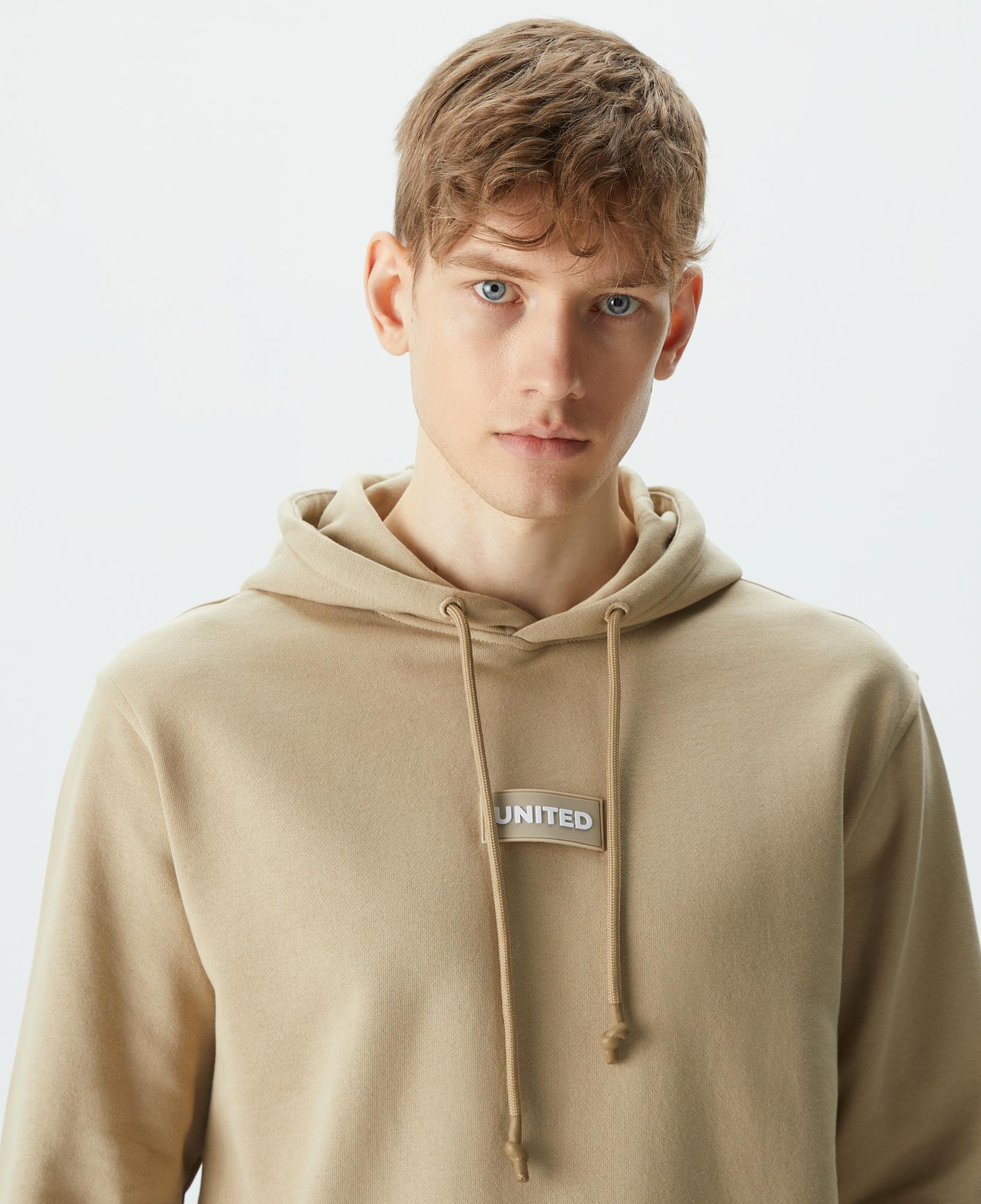 UNITED4 Erkek Krem Sweatshirt