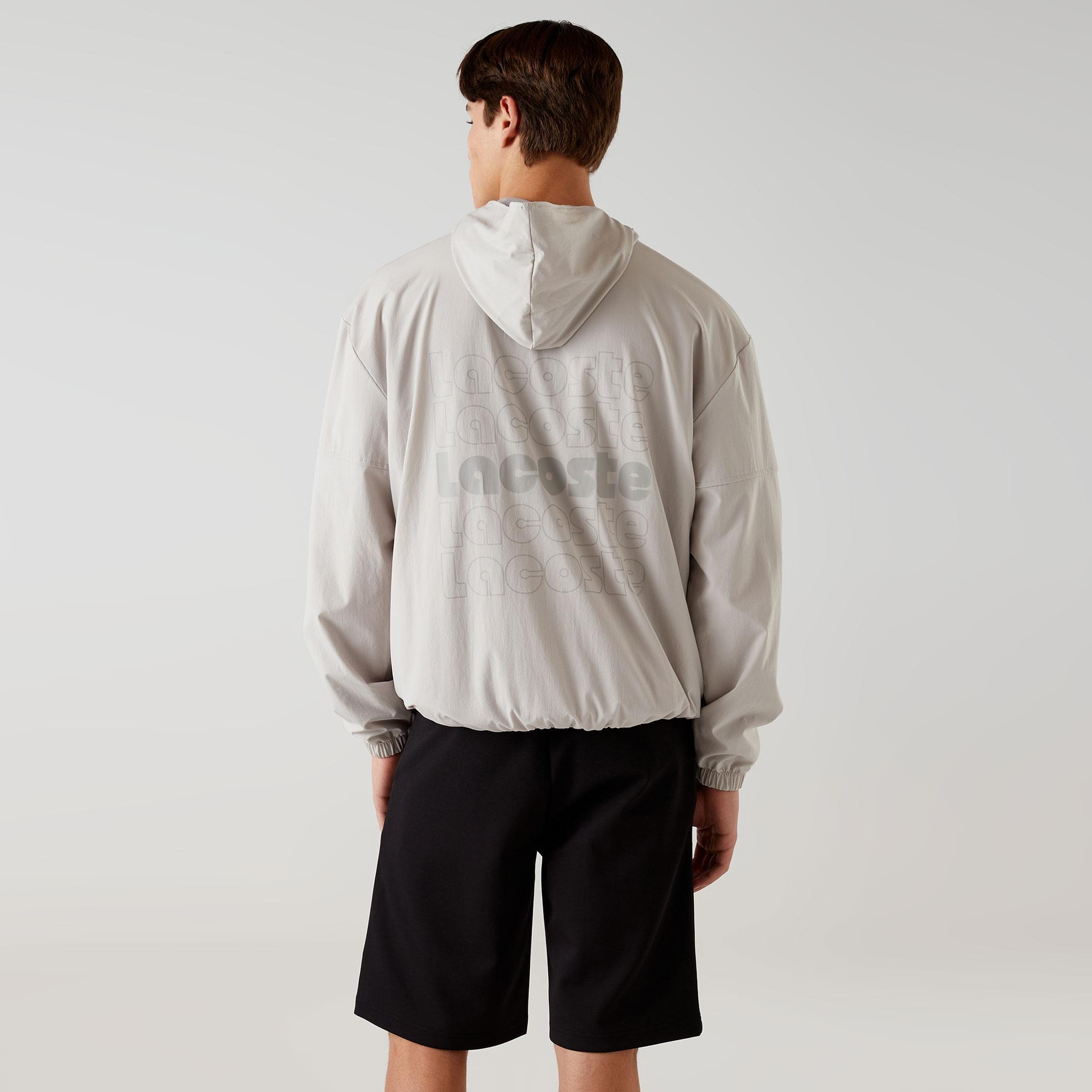 Lacoste x House of SuperStep Erkek Gri Ceket