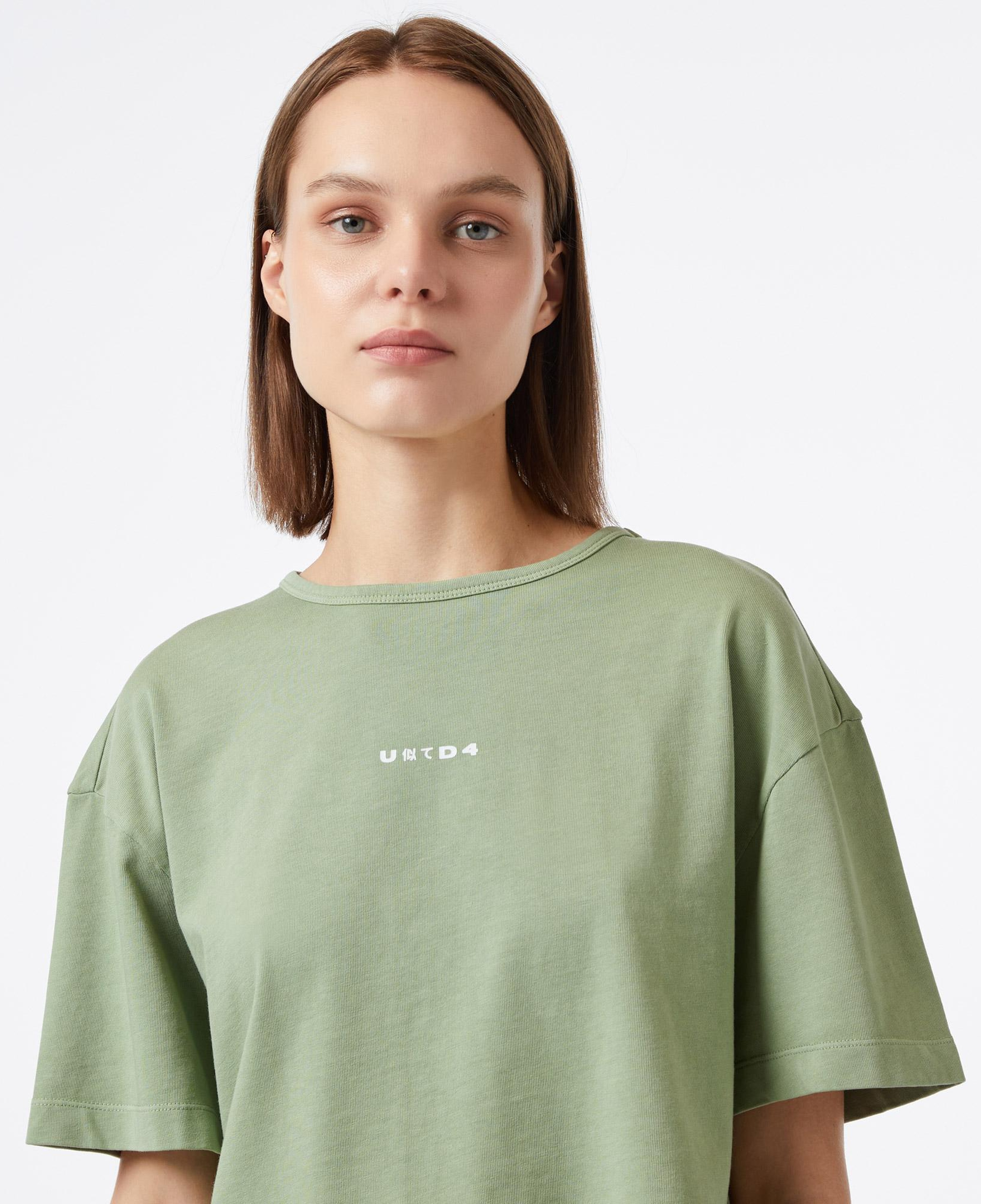 UNITED4 Kadın Haki Crop T-Shirt