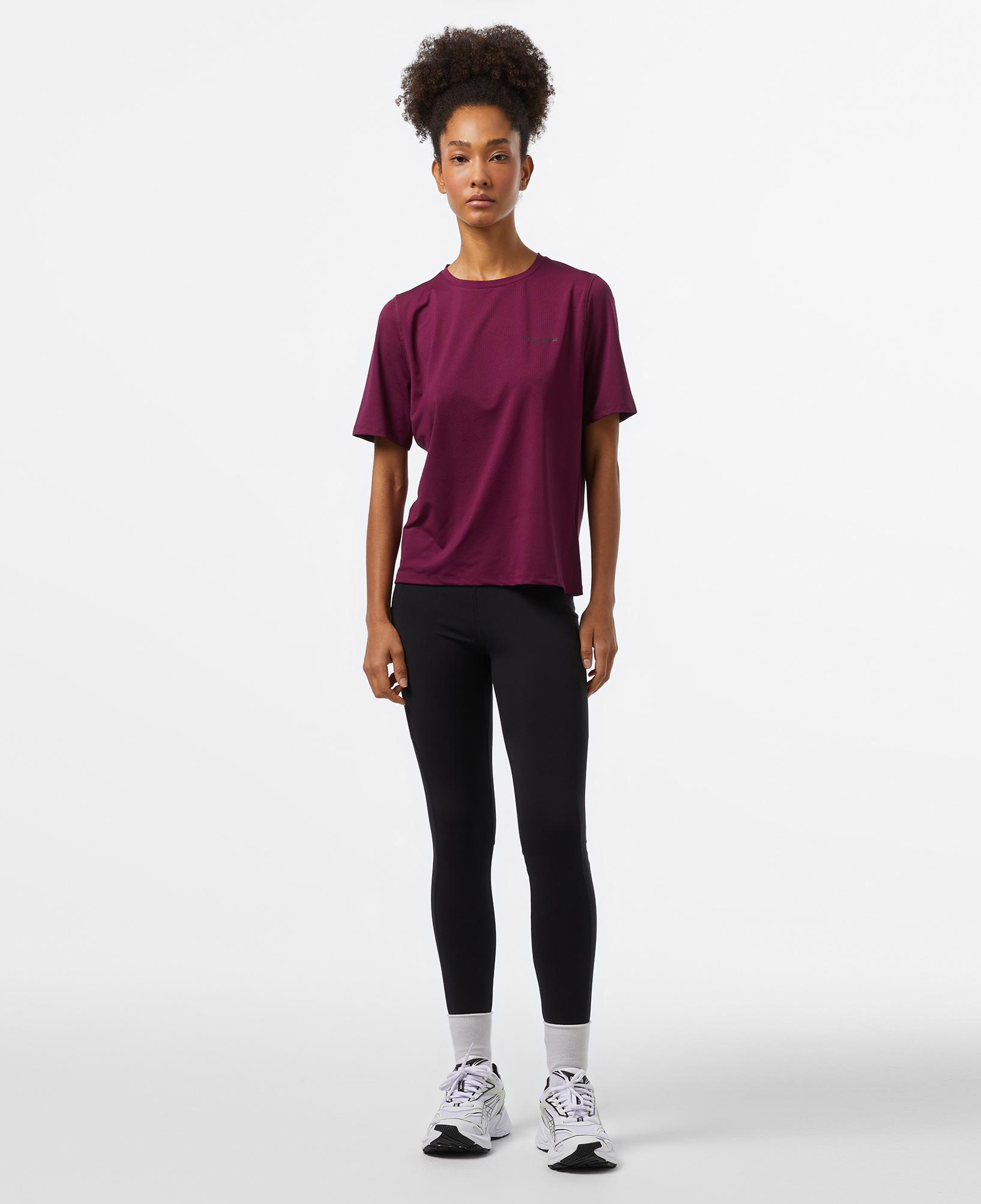 UNITED4 Sport Kadın Bordo T-Shirt
