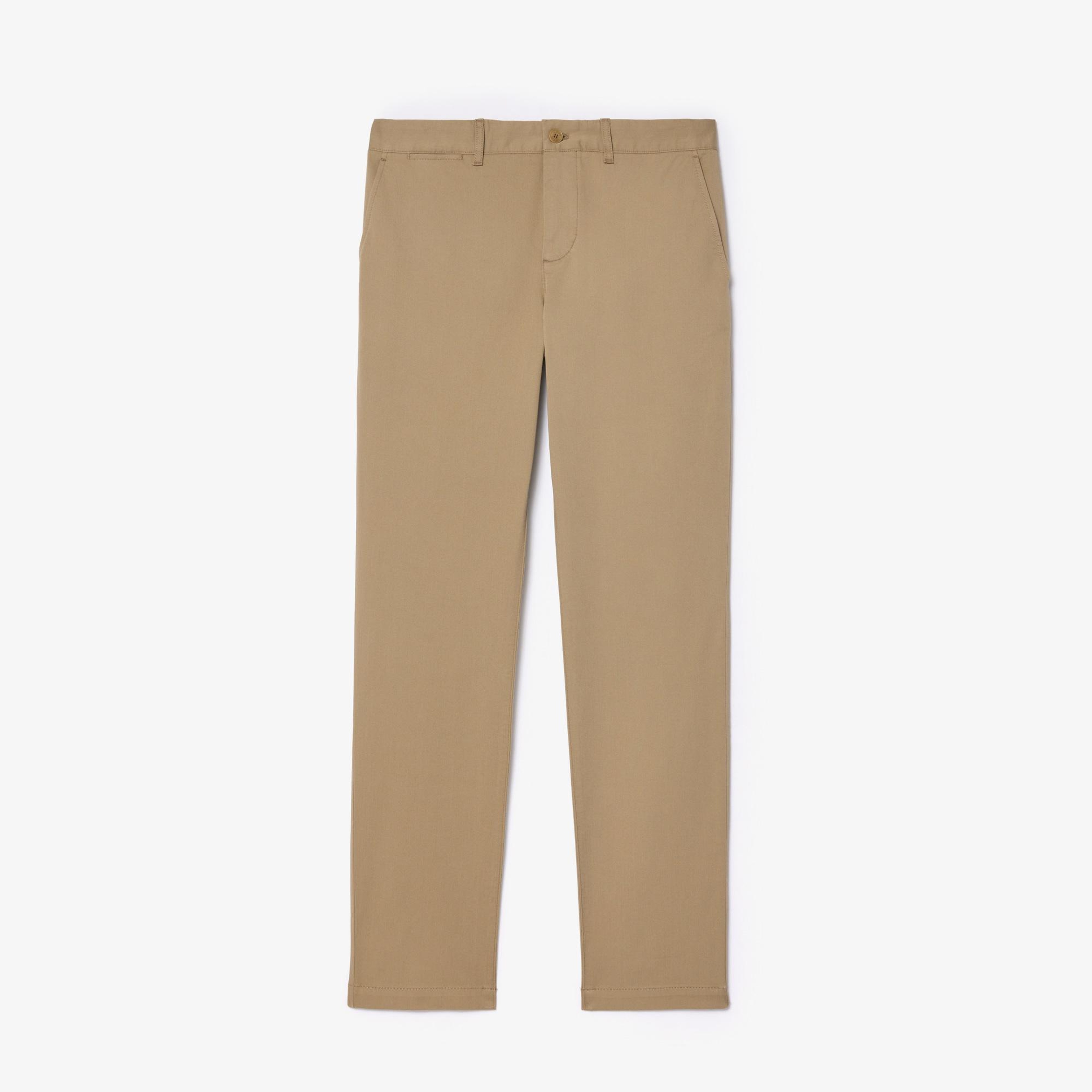 Erkek Slim Fit Chino Bej Pantolon