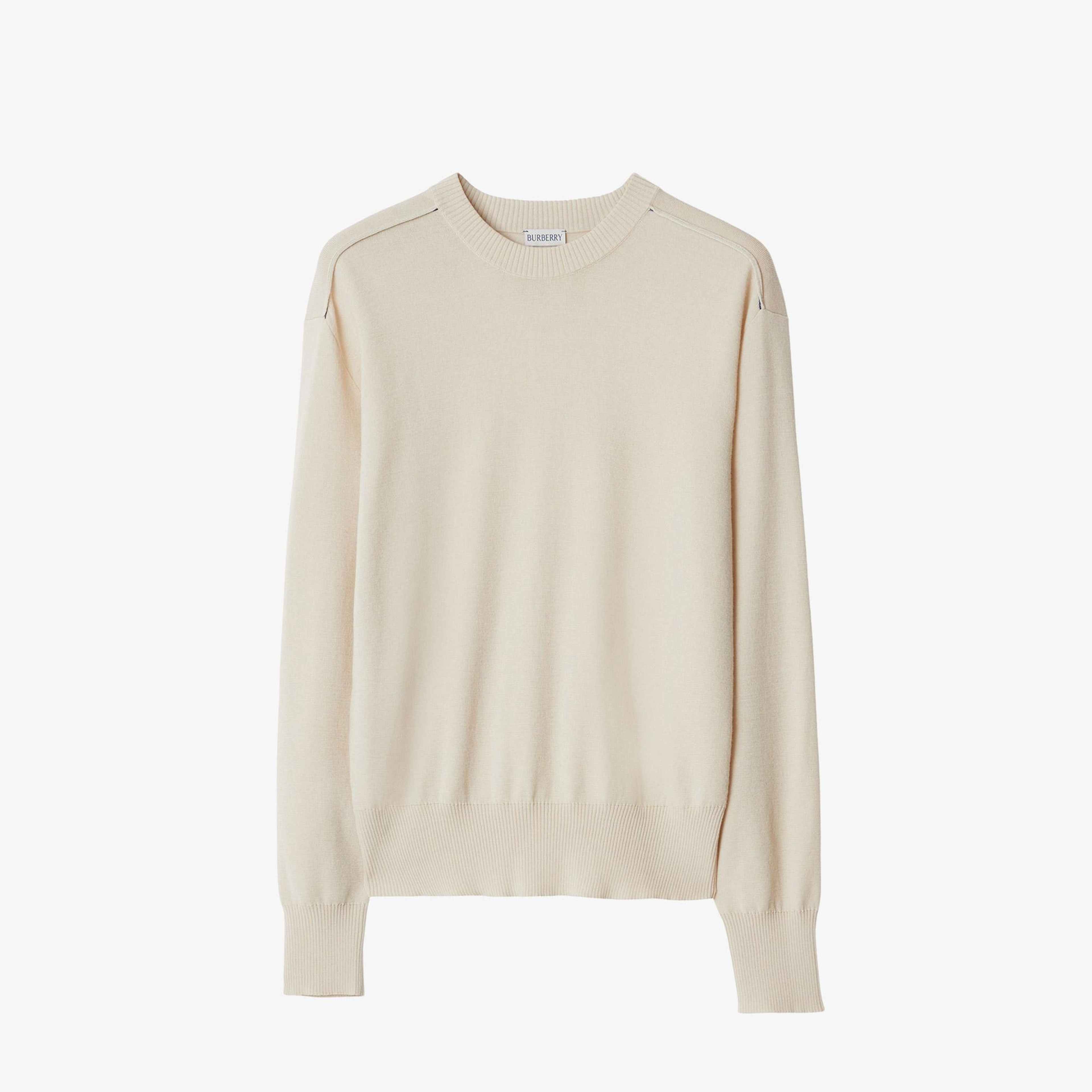 Burberry Erkek Bej Yün Triko