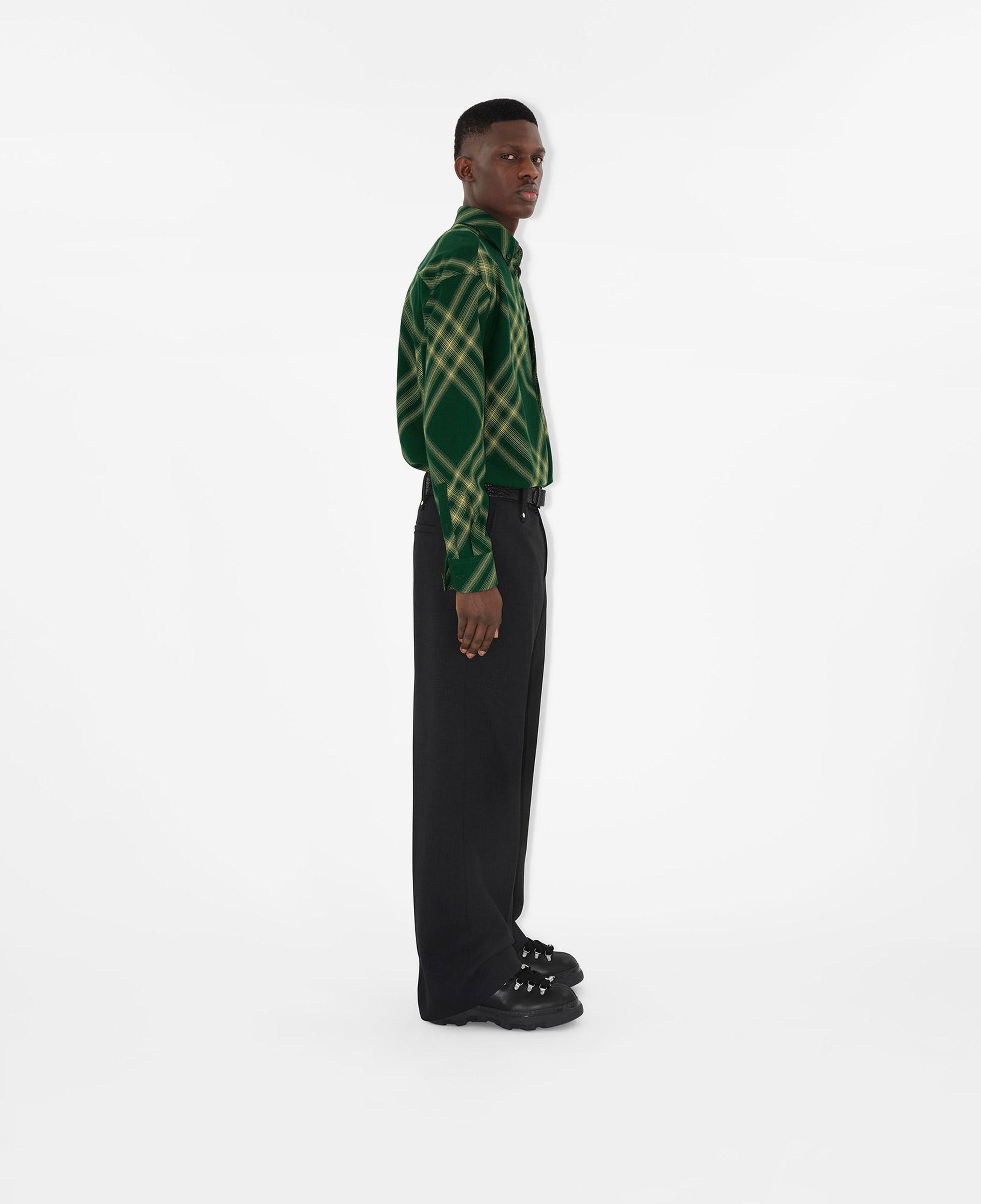 Burberry Erkek Yeşil Yün Gömlek