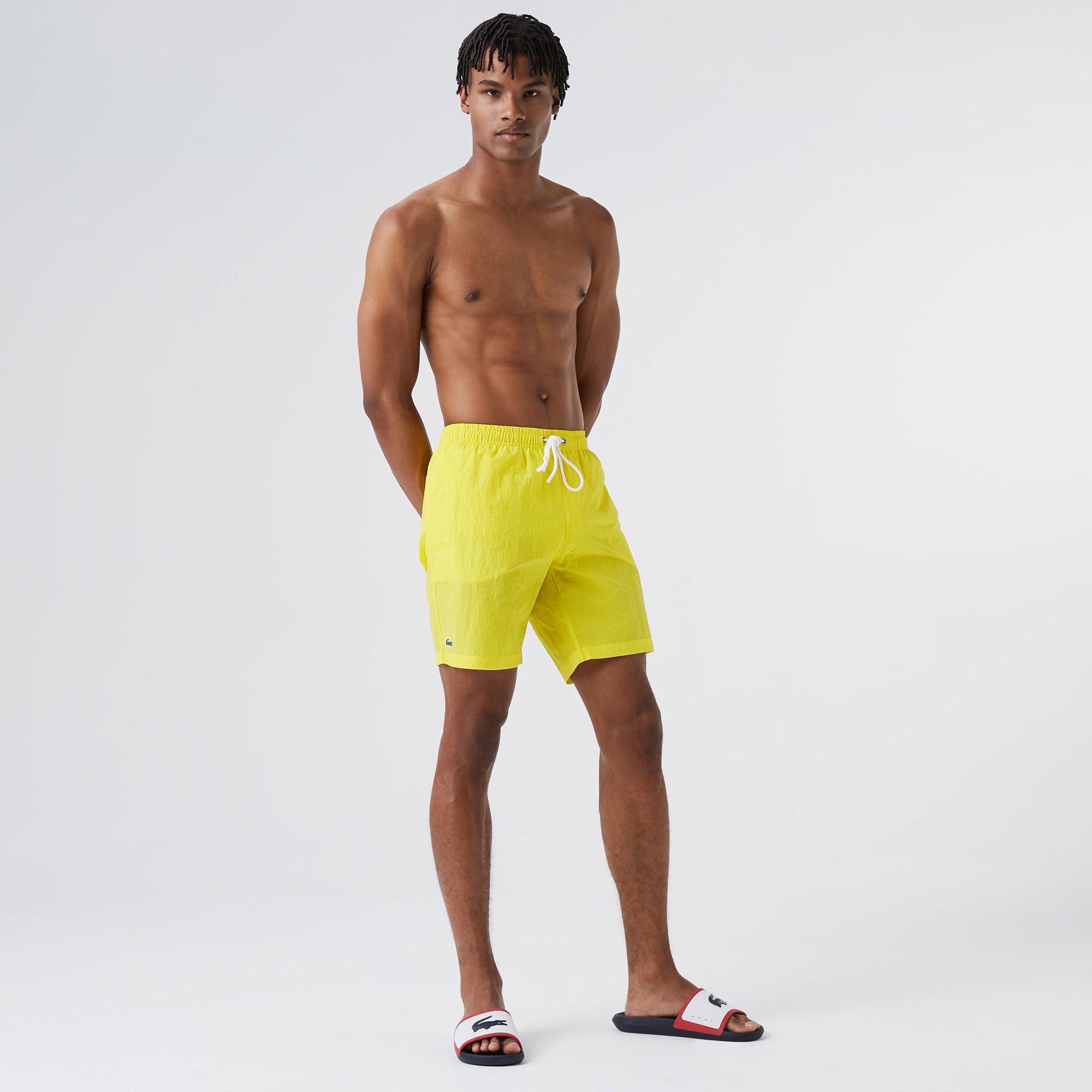 Lacoste Erkek Sarı Deniz Şortu