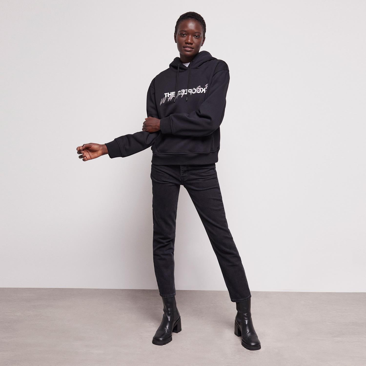 The Kooples Kadın Siyah Sweatshirt