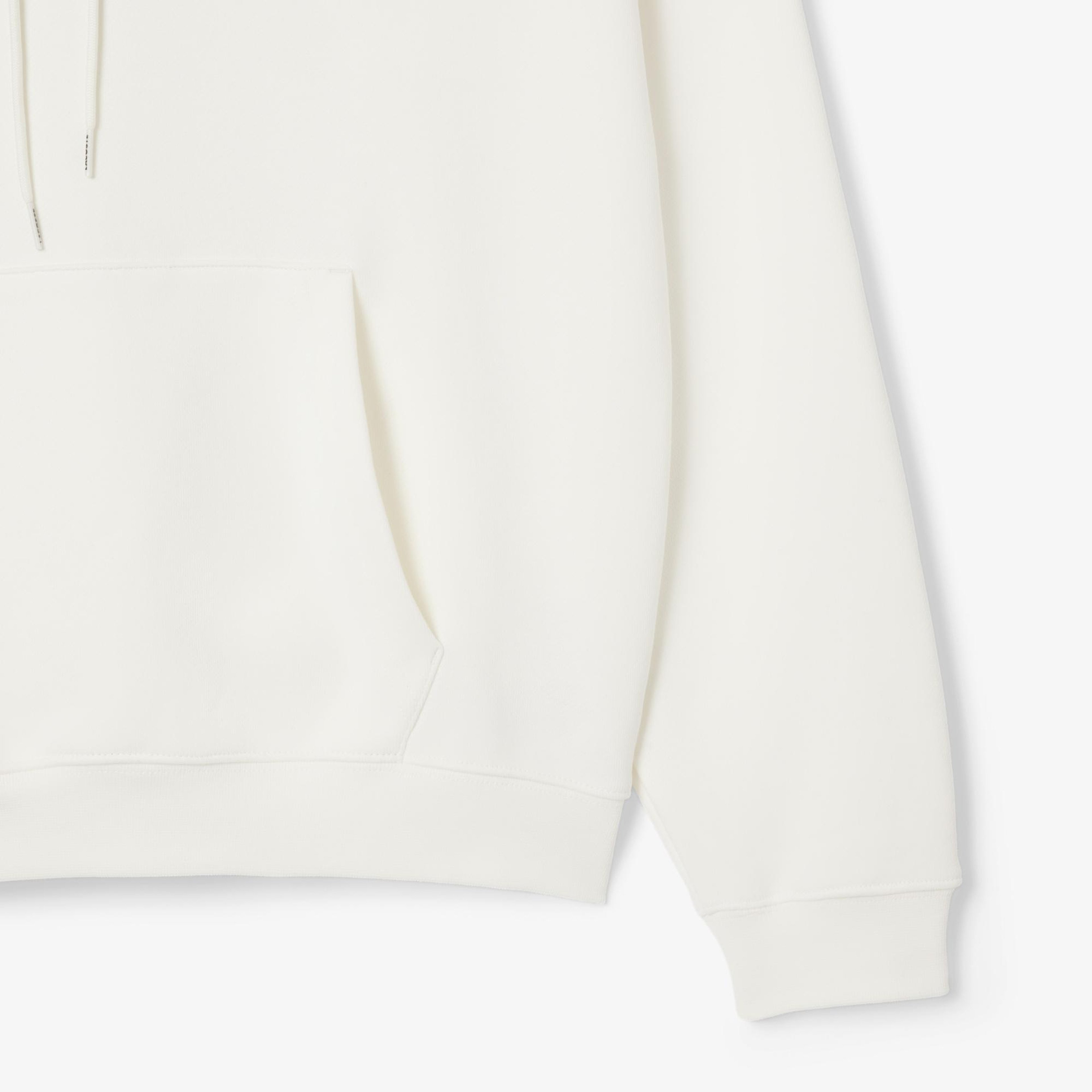 Lacoste Multi Print Fleece Erkek Beyaz Hoodie