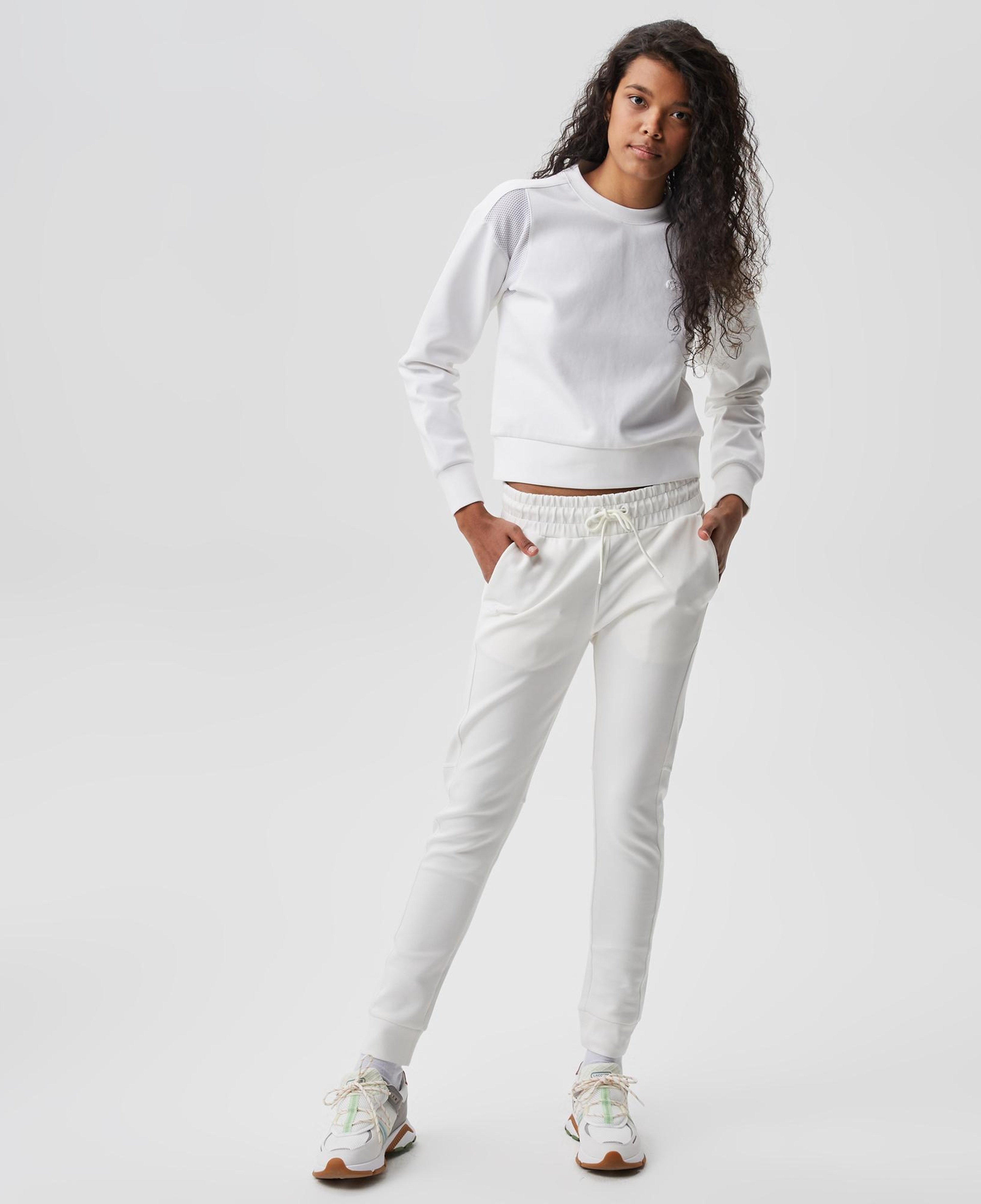 Kadın Slim Fit Beyaz Eşofman Altı