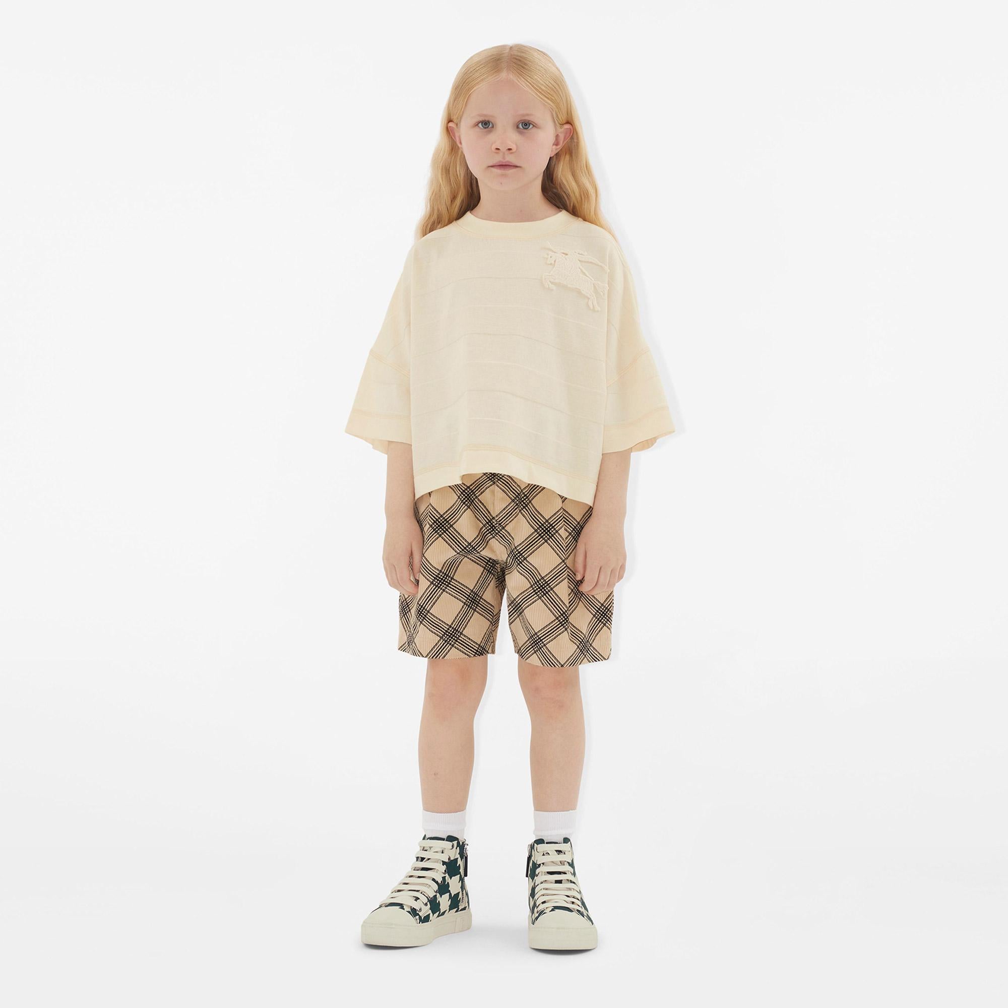 Burberry Çocuk Krem T-Shirt