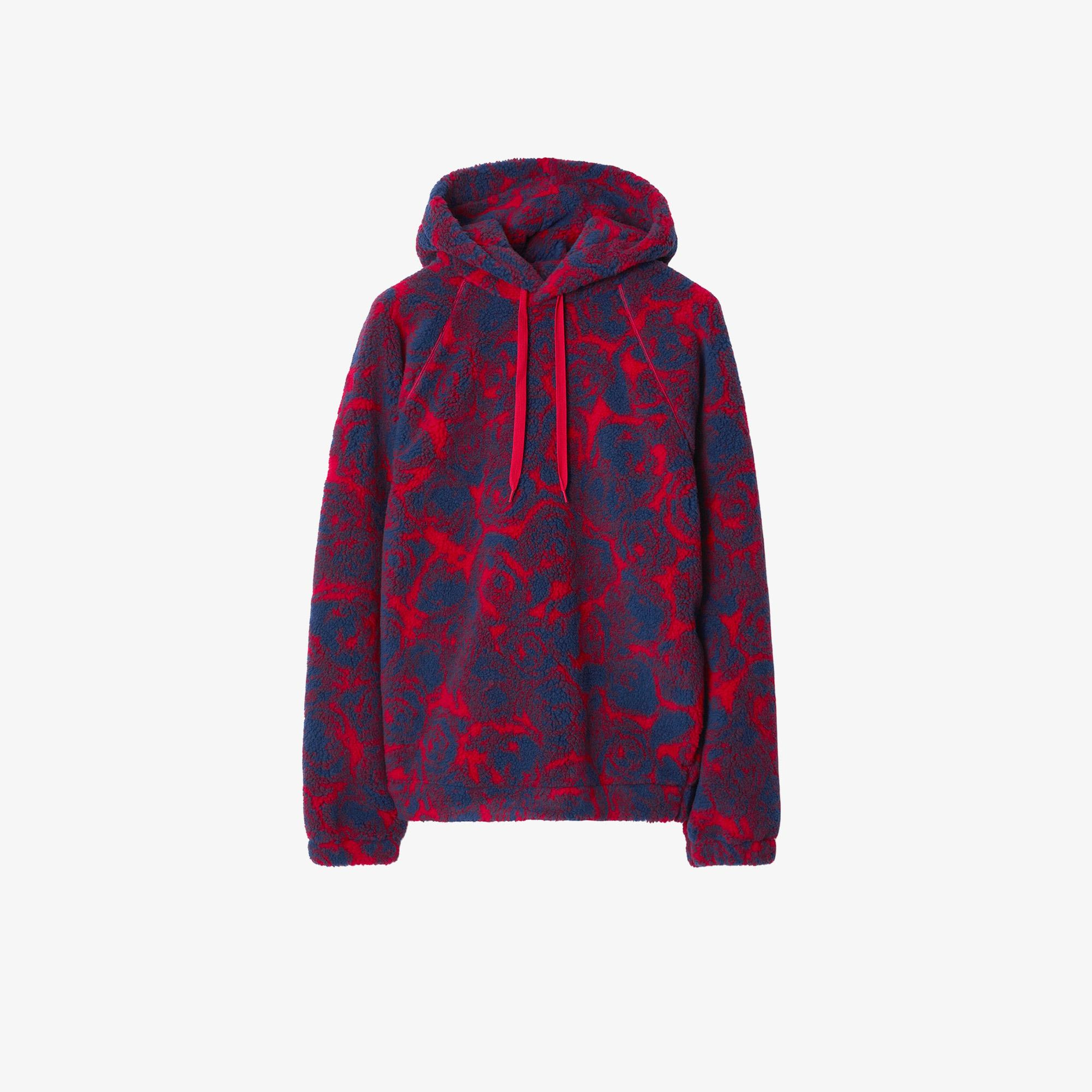 Erkek Kırmızı Yün Karışımlı Sweatshirt