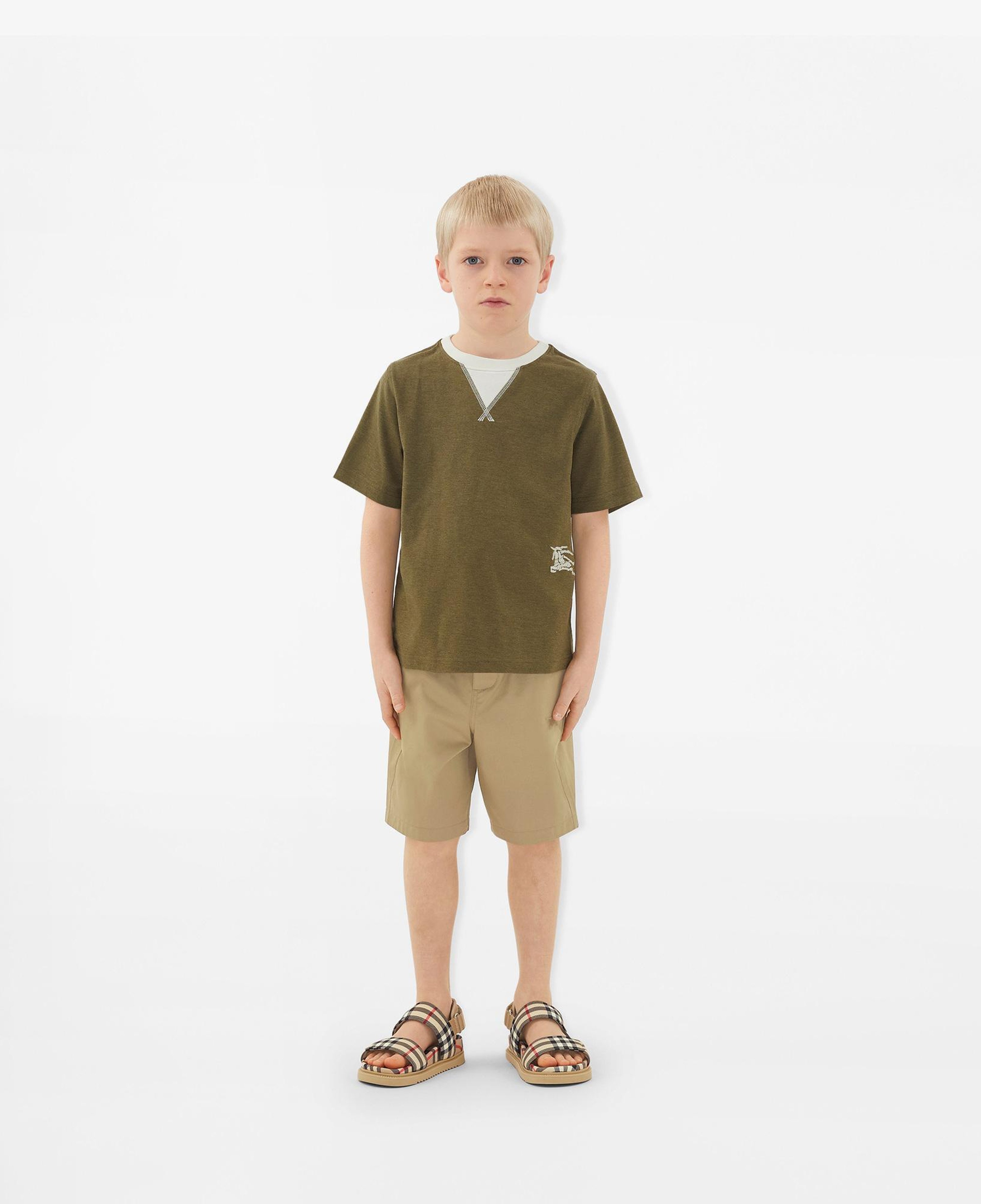 Burberry Çocuk Haki Tshirt