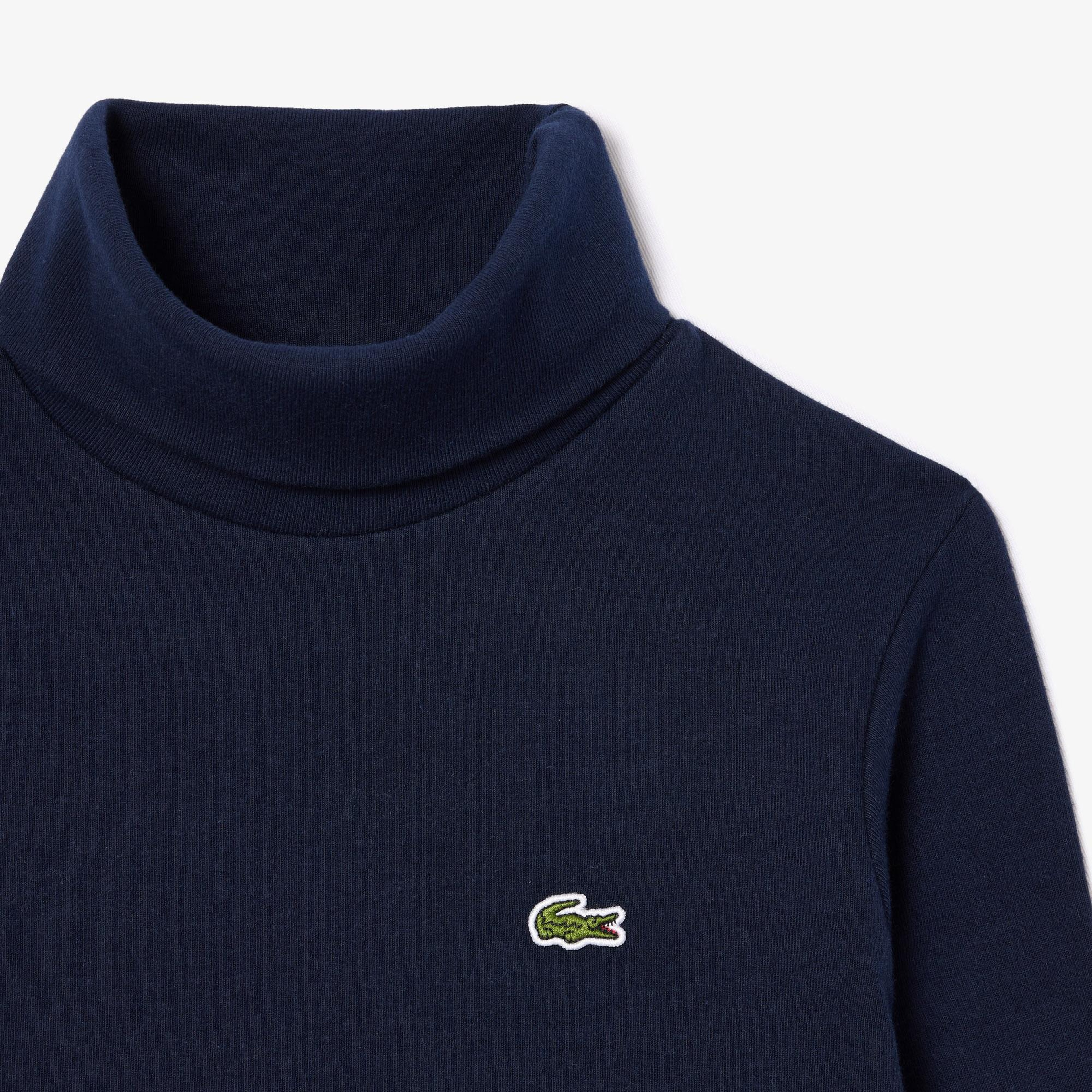 Lacoste Çocuk Uzun Kollu Boğazlı Yaka Lacivert T-Shirt