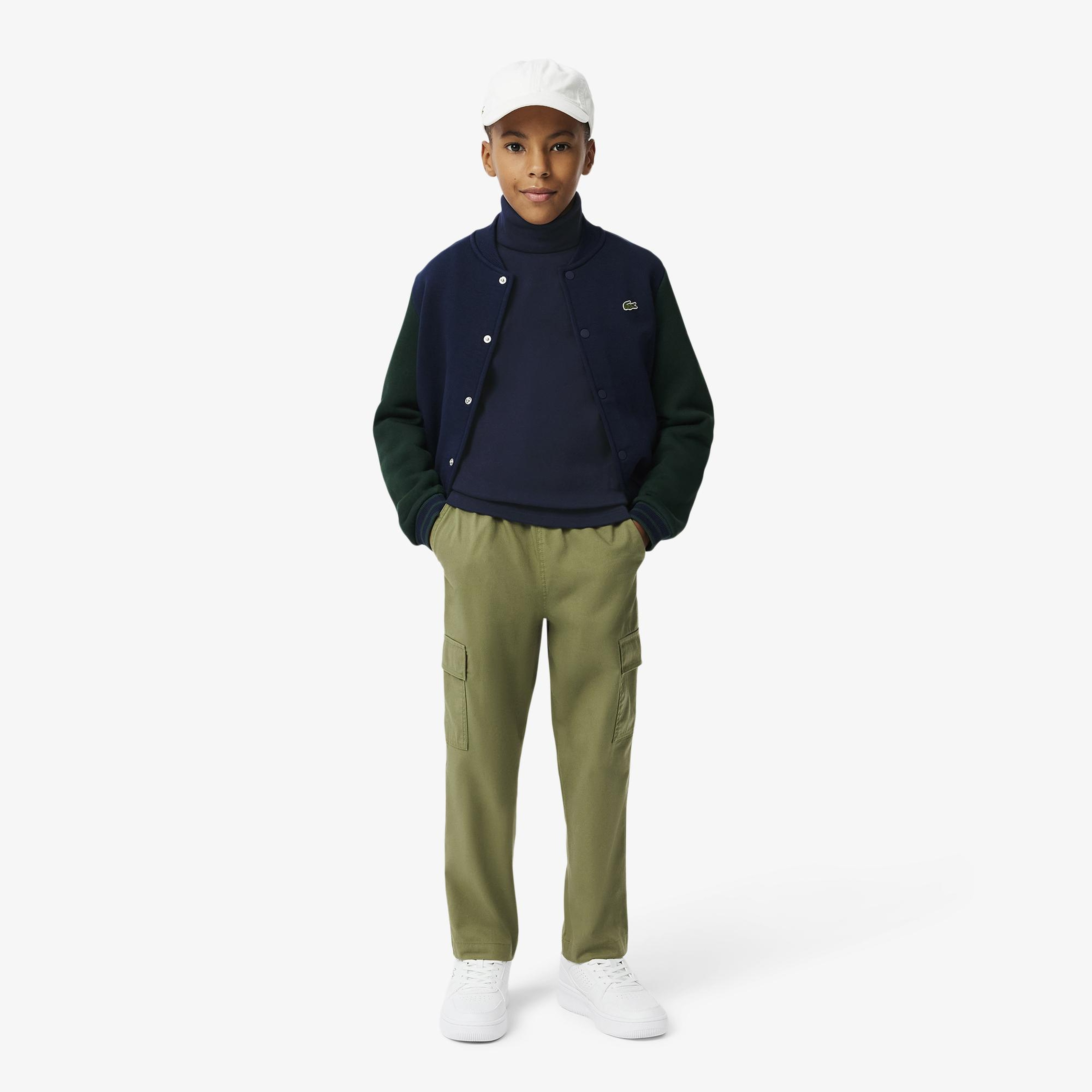 Lacoste Çocuk Uzun Kollu Boğazlı Yaka Lacivert T-Shirt