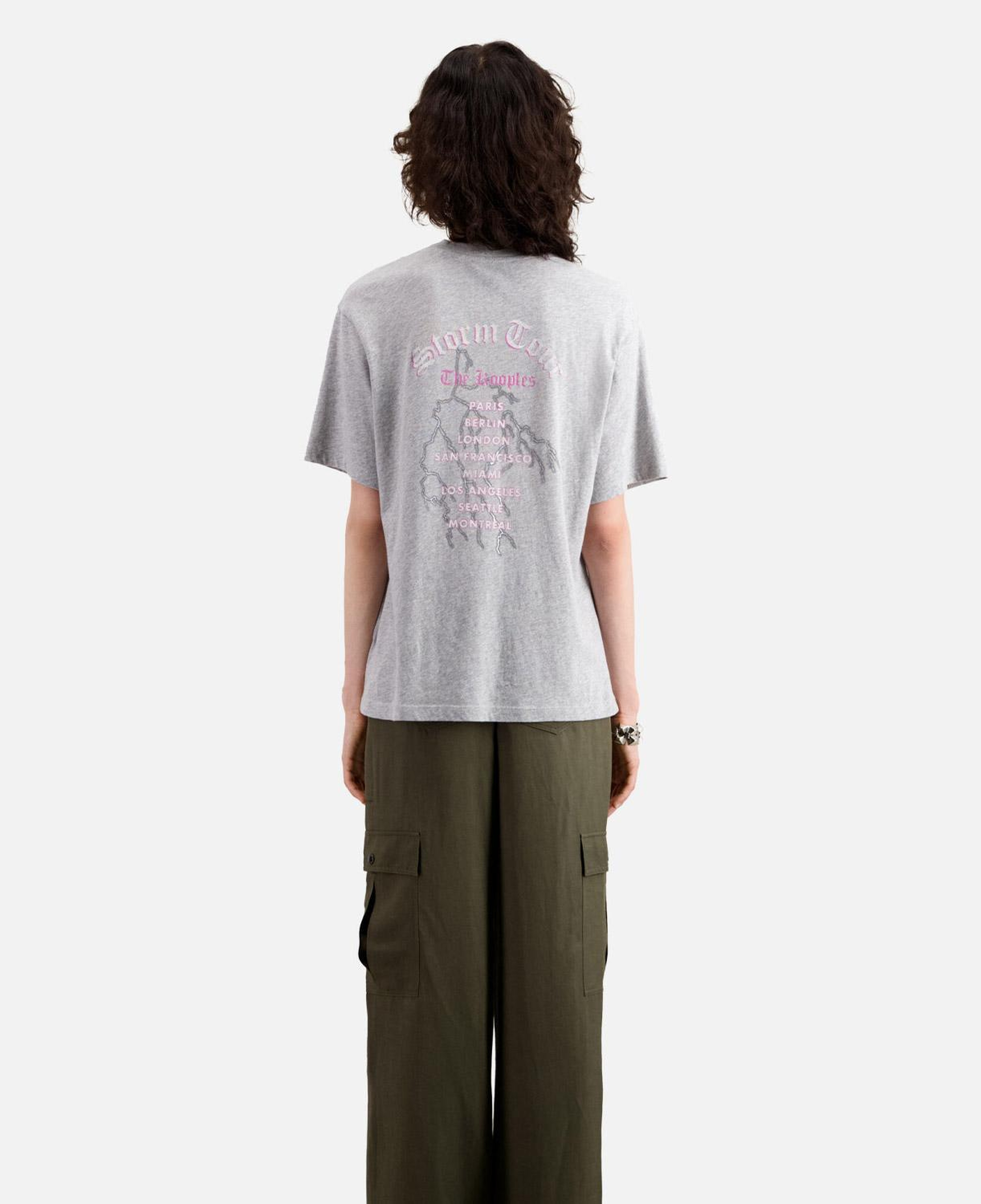 KADIN BASKILI GRİ T-SHIRT