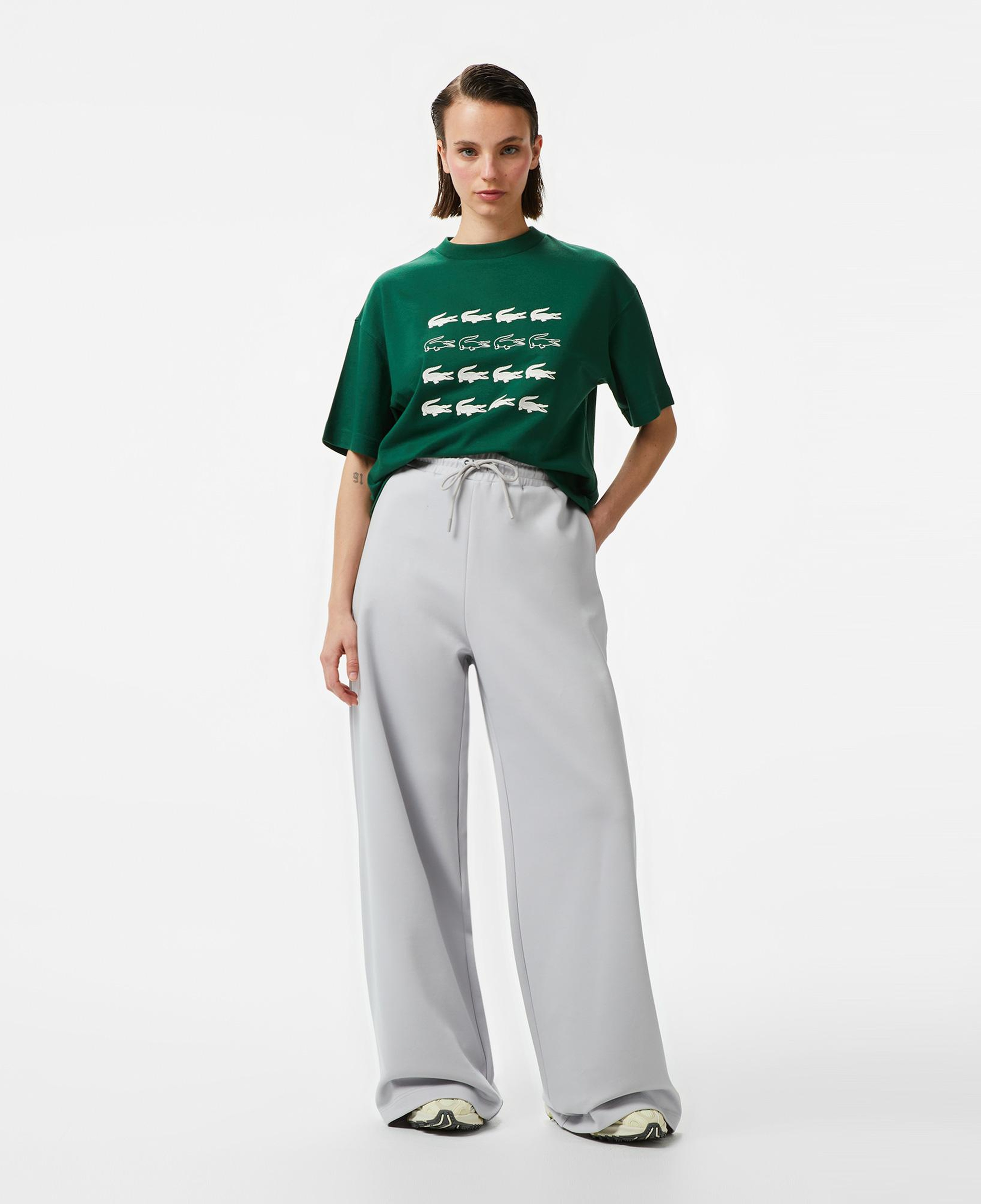 Lacoste House of SuperStep x Lacoste Kadın Gri Eşofman Altı