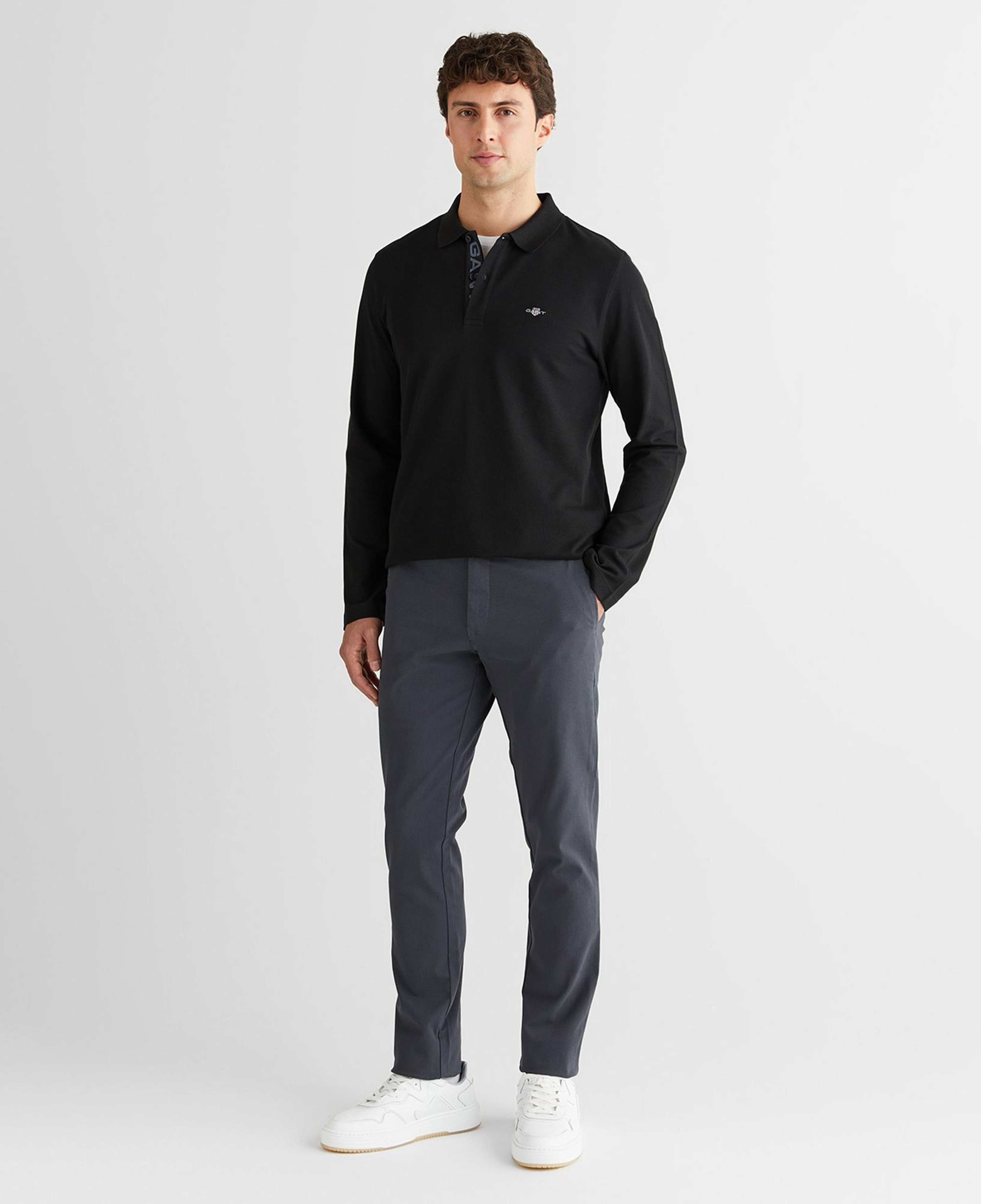 GANT Erkek Gri Slim Fit Pantolon