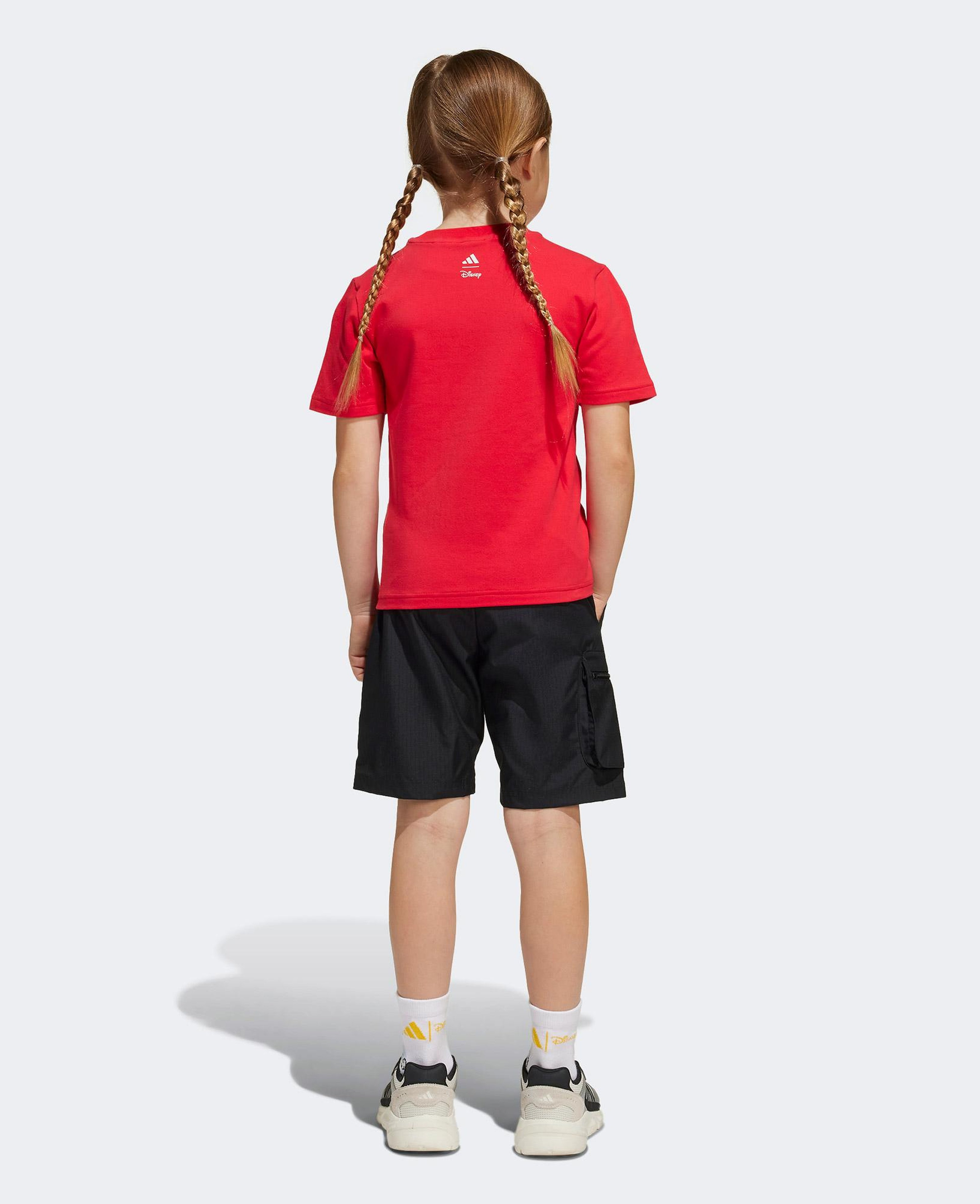 adidas Disney Goofie Çocuk Kırmızı/Siyah Şort Takımı