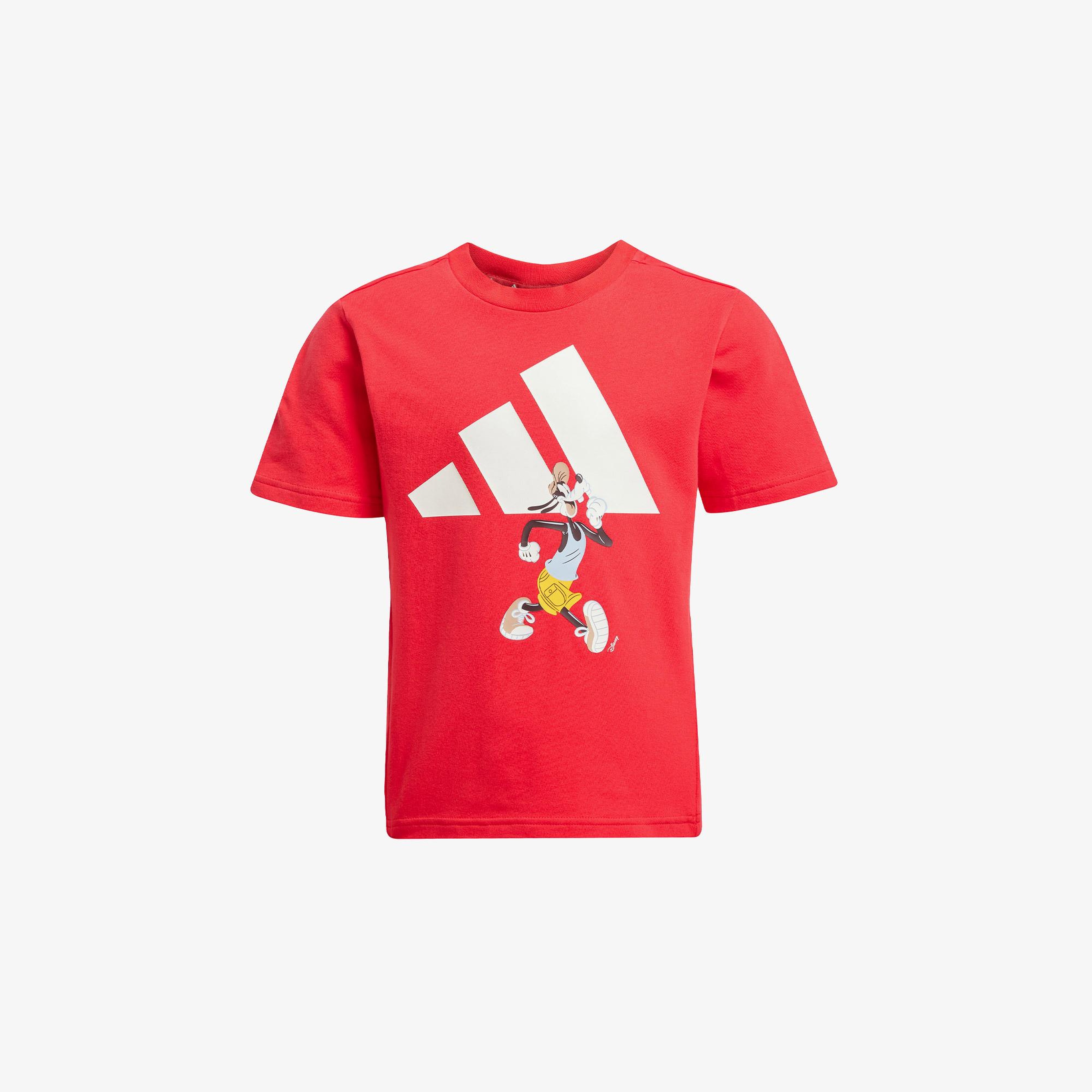 adidas Disney Goofie Çocuk Kırmızı/Siyah Şort Takımı