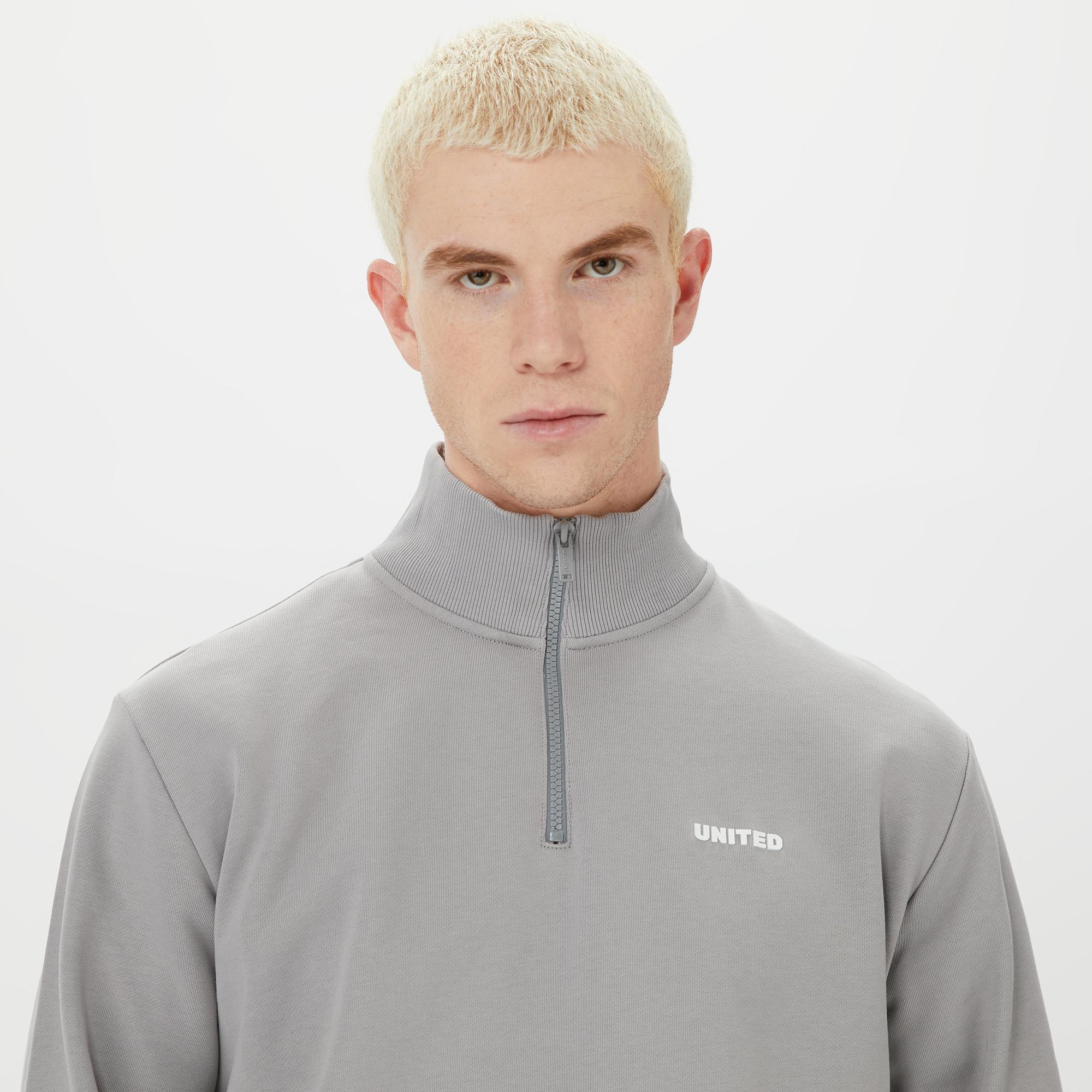 UNITED4 Erkek Gri Sweatshirt