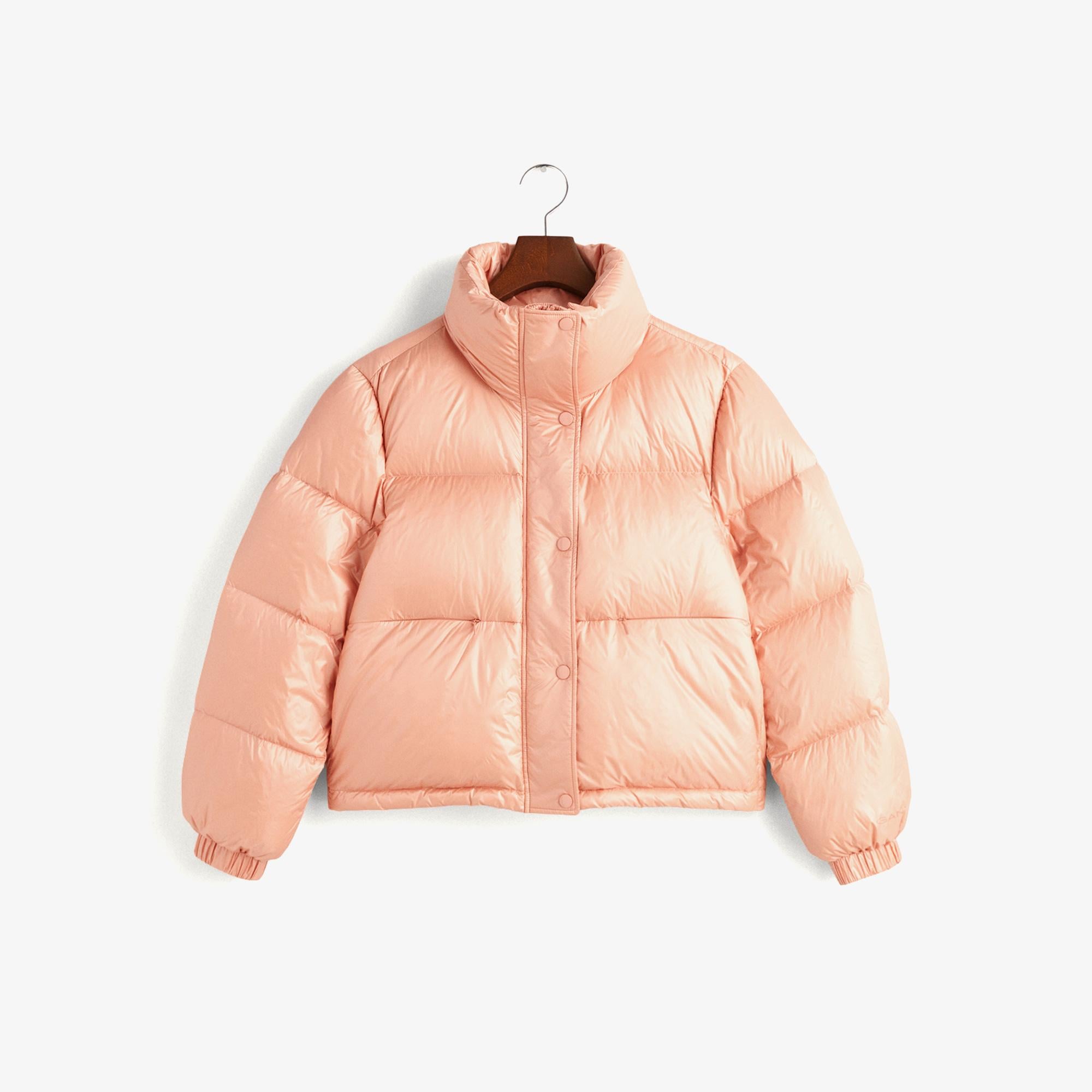 Gant Kadın Pembe Dik Yaka Kapitone Mont