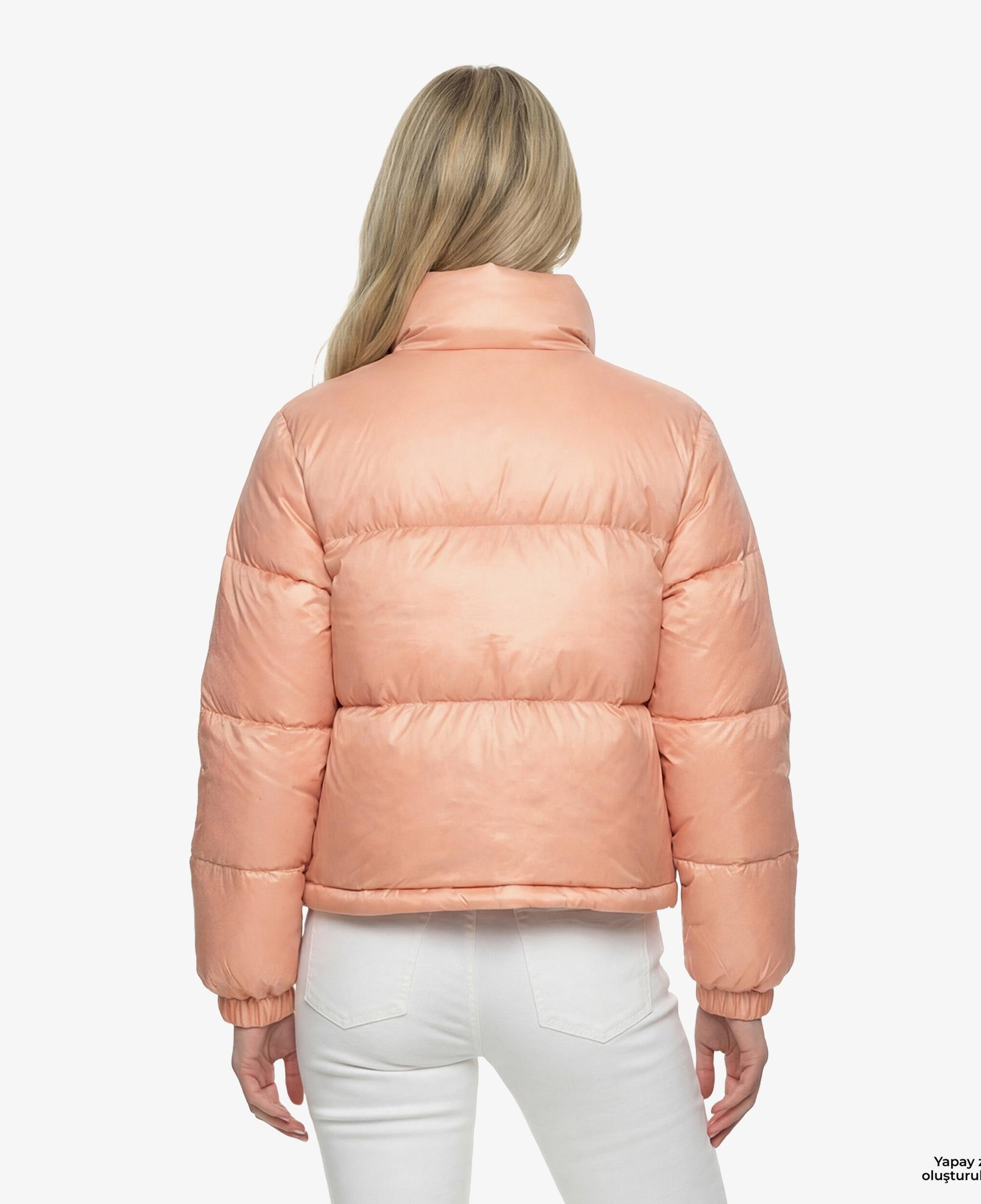 GANT Kadın Pembe Dik Yaka Kapitone Mont