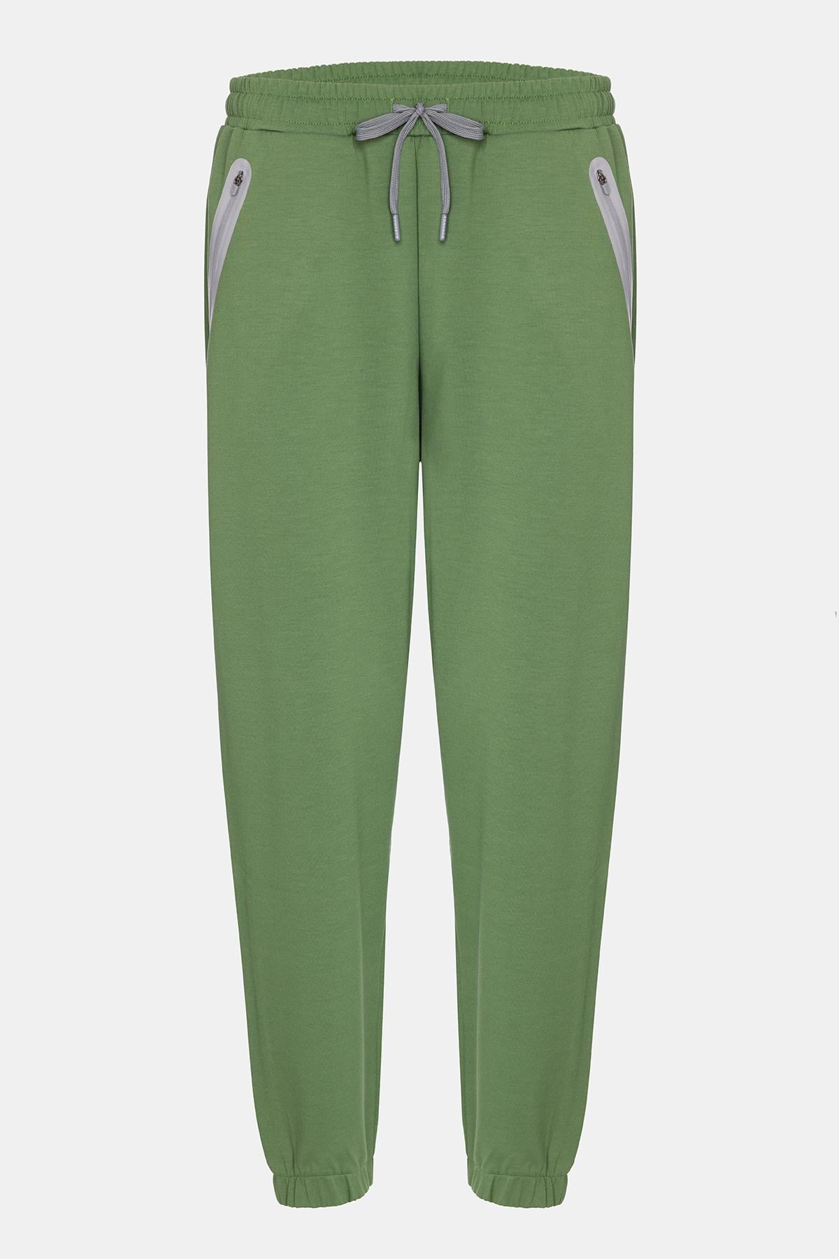 Erkek Haki Activewear Eşofman Altı